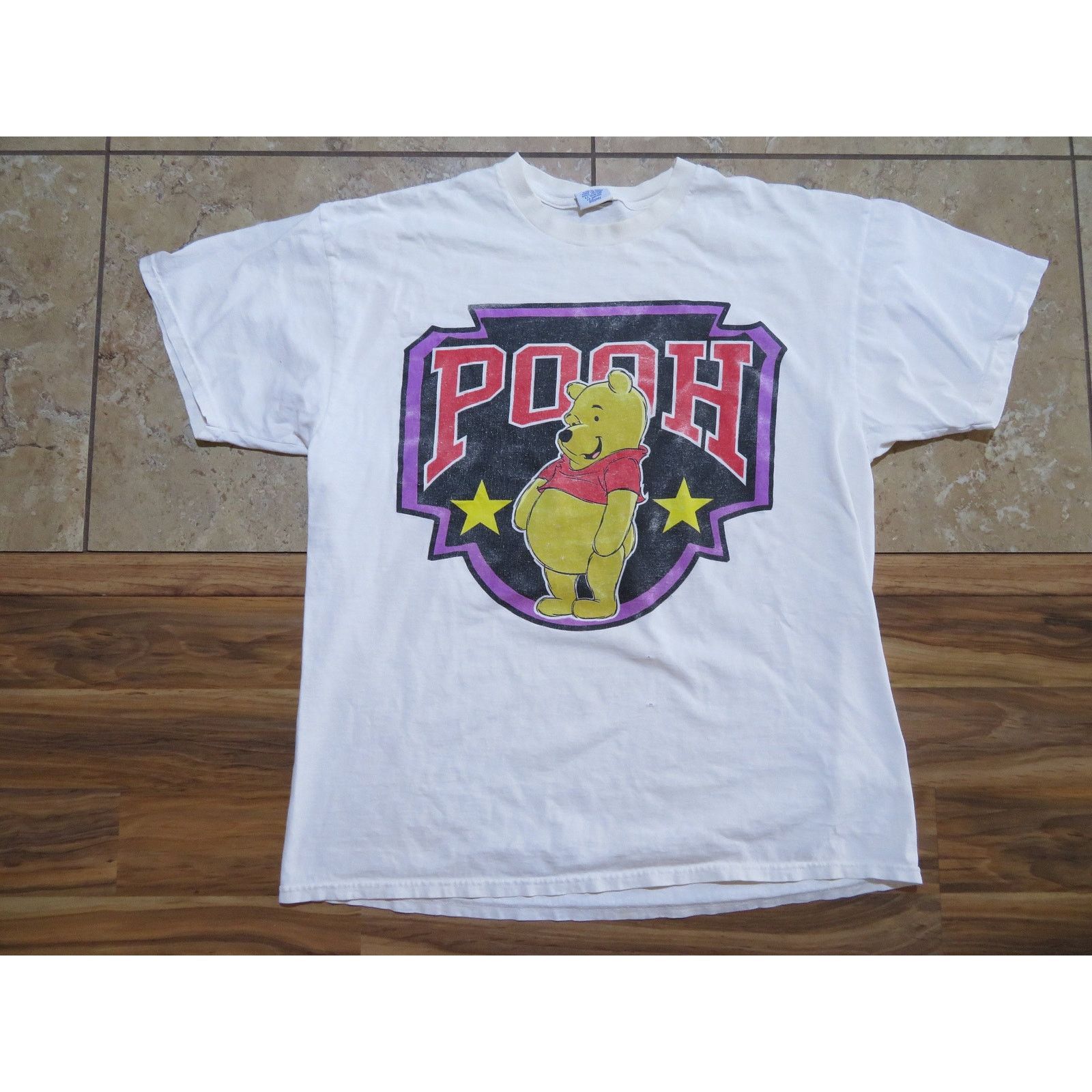 Other Winnie The Pooh T-Shirt, Disney, White Black Sz XL 1990s Size US XL / EU 56 / 4 - 1 Thumbnail