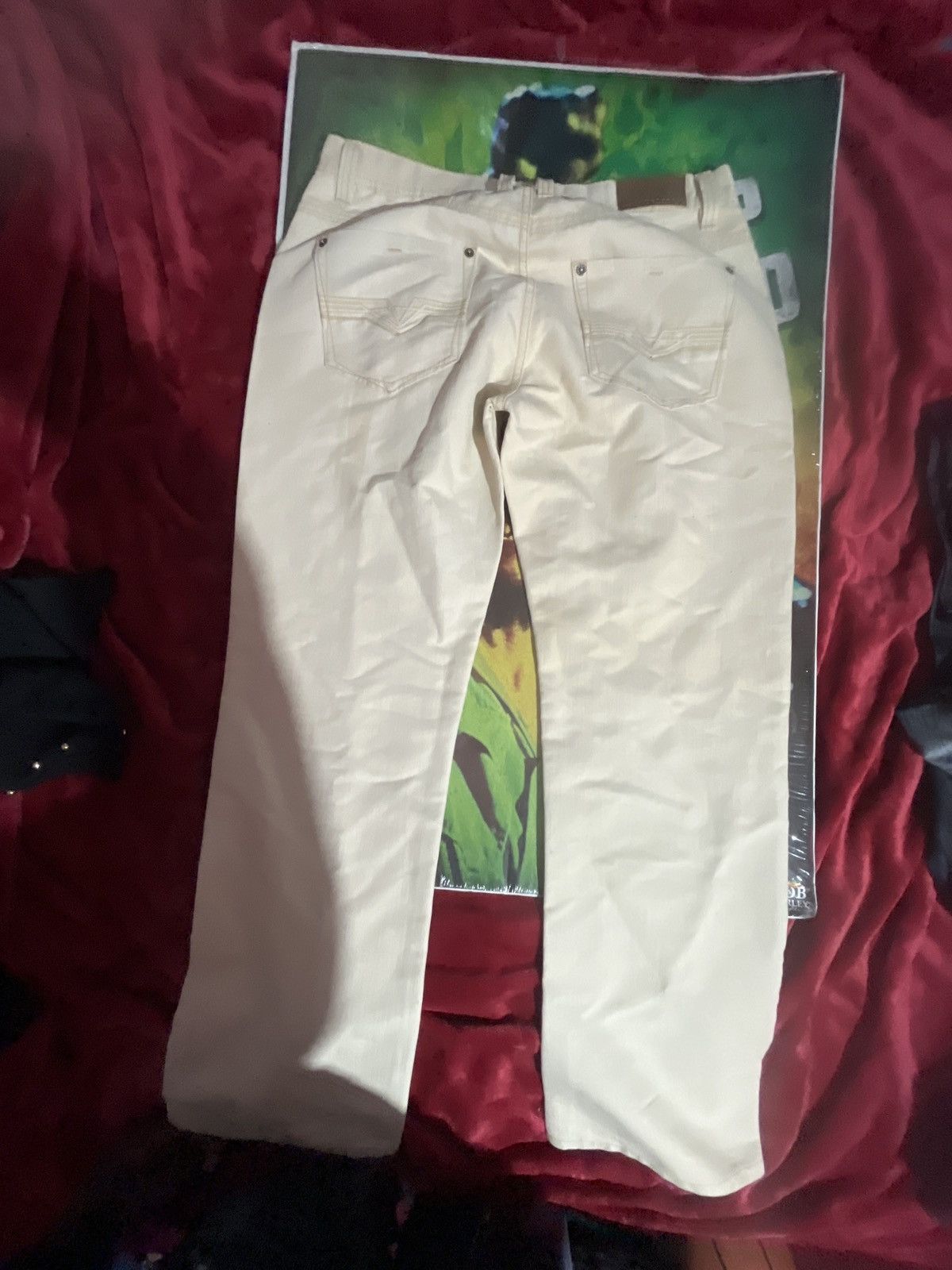 Other Vintage Skater Cream Jeans Size US 36 / EU 52 - 1 Thumbnail