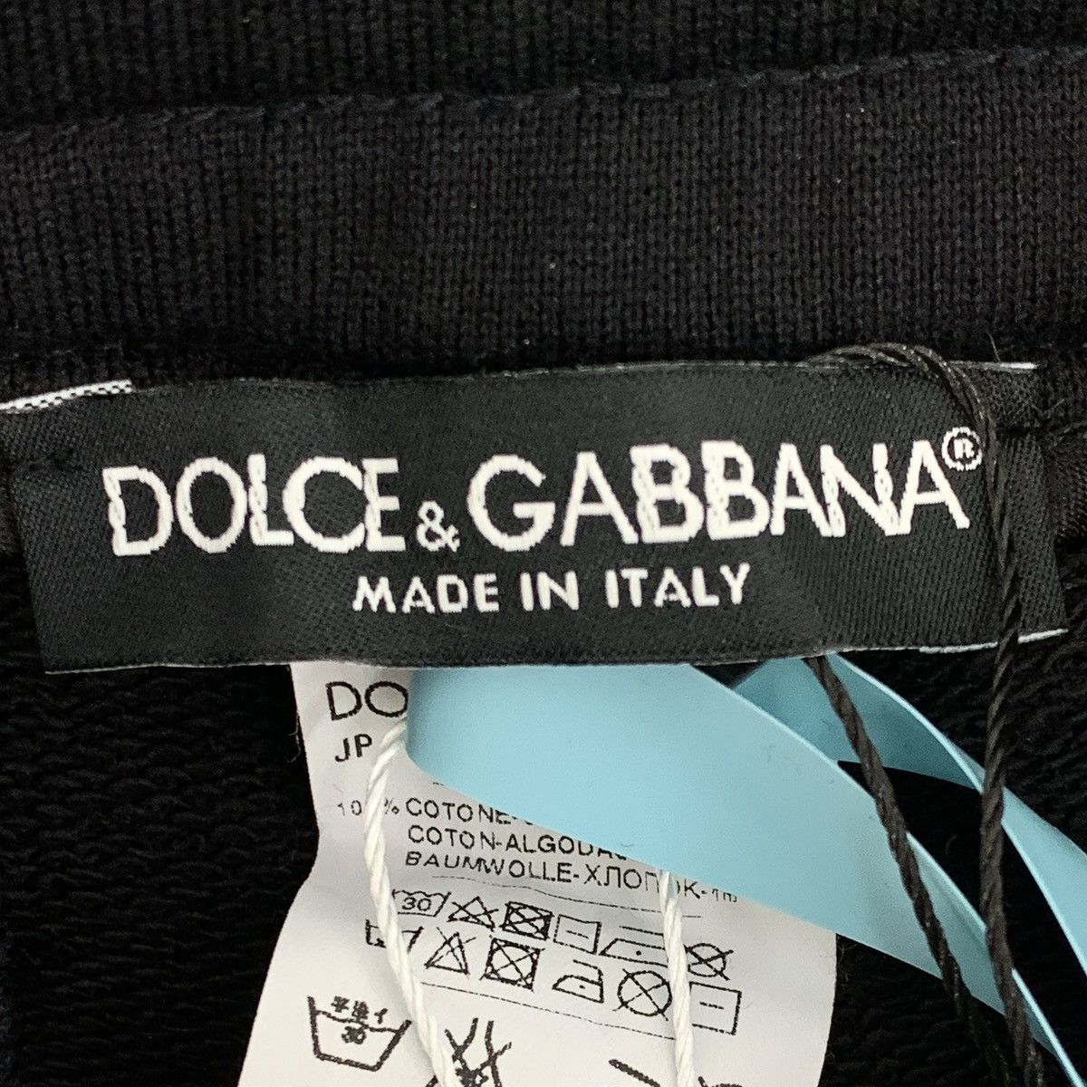 Dolce & Gabbana Dolce & Gabbana Black Cotton Casual Sweatpants K26WX Size US 34 / EU 50 - 5 Thumbnail