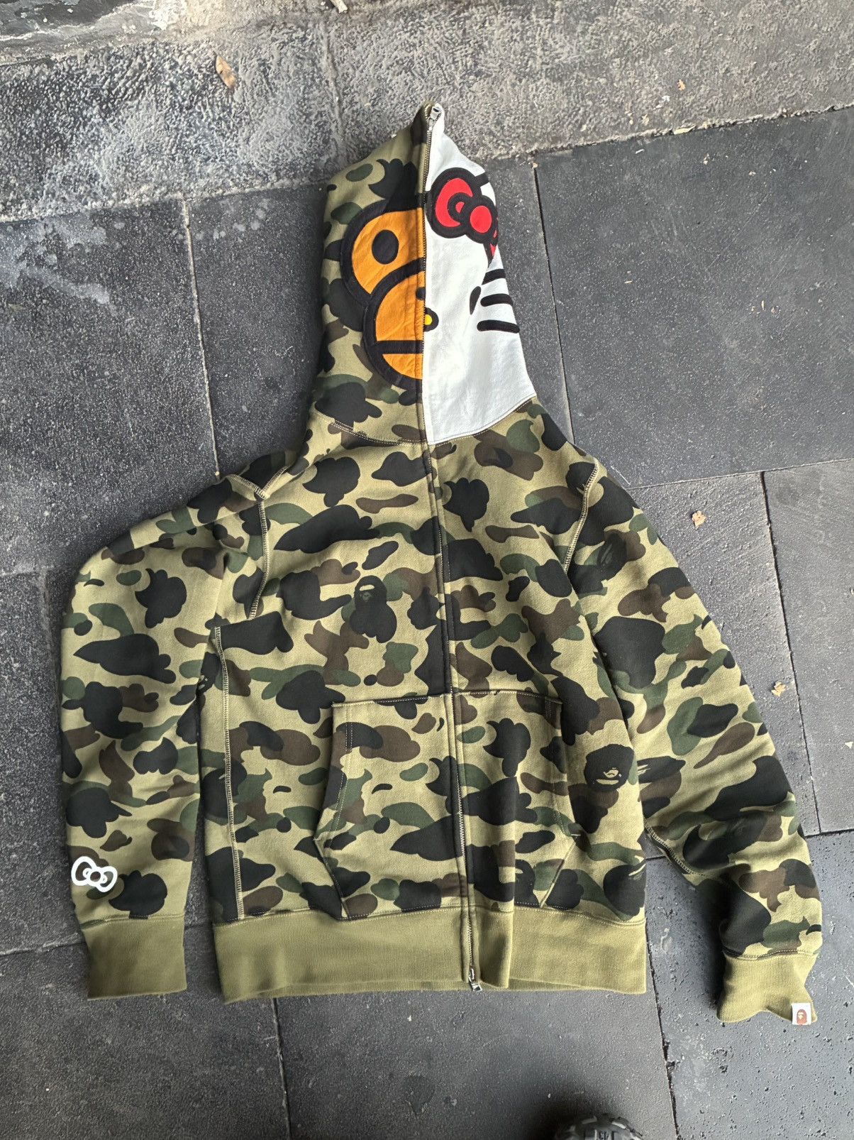Bape Bape x Hello Kitty Full Zip Hoodie | Grailed