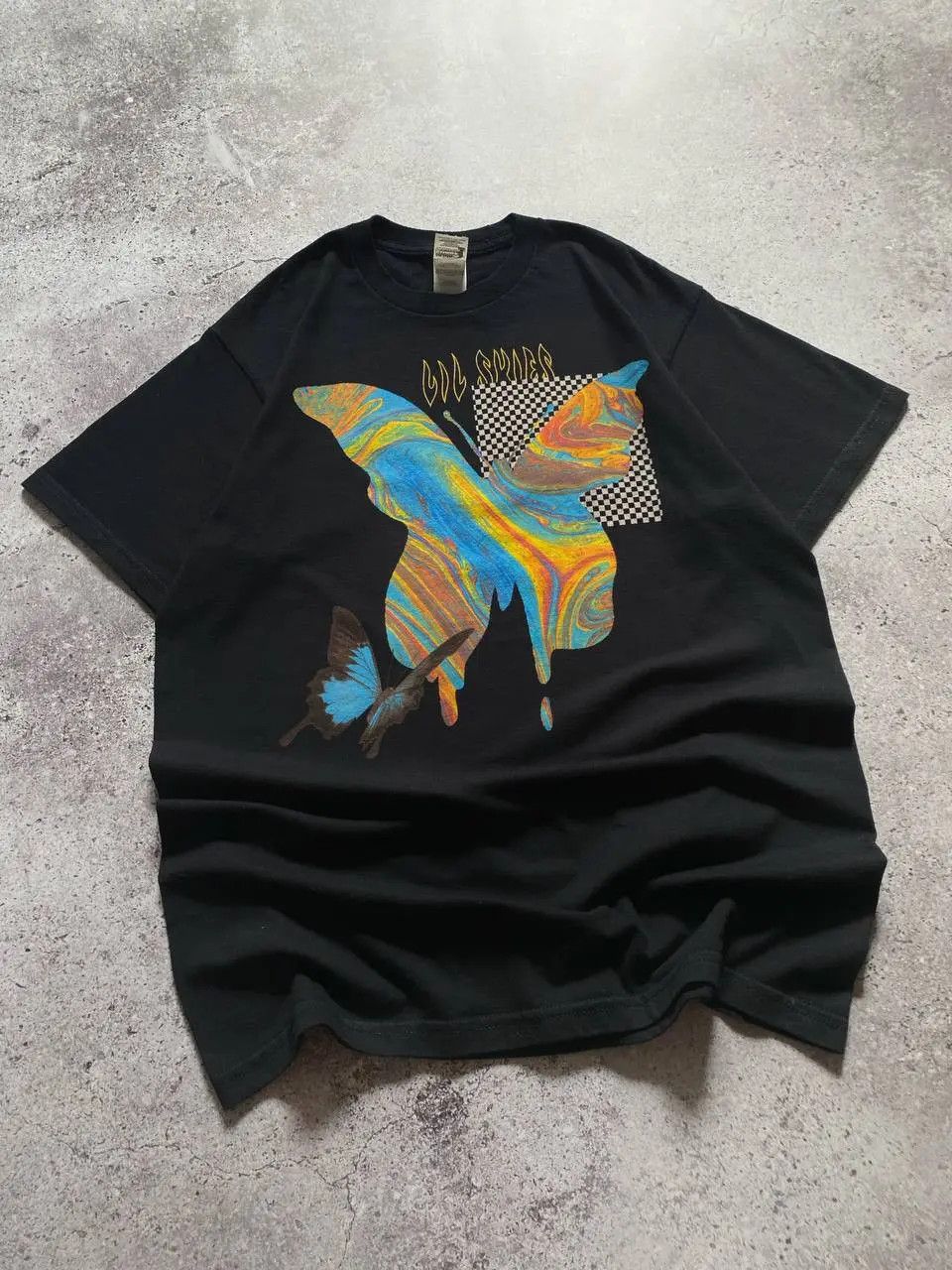 Band Tees × Rap Tees LIL SKIES 3D BUTTERFLY TOUR T SHIRT Size US M / EU 48-50 / 2 - 3 Thumbnail