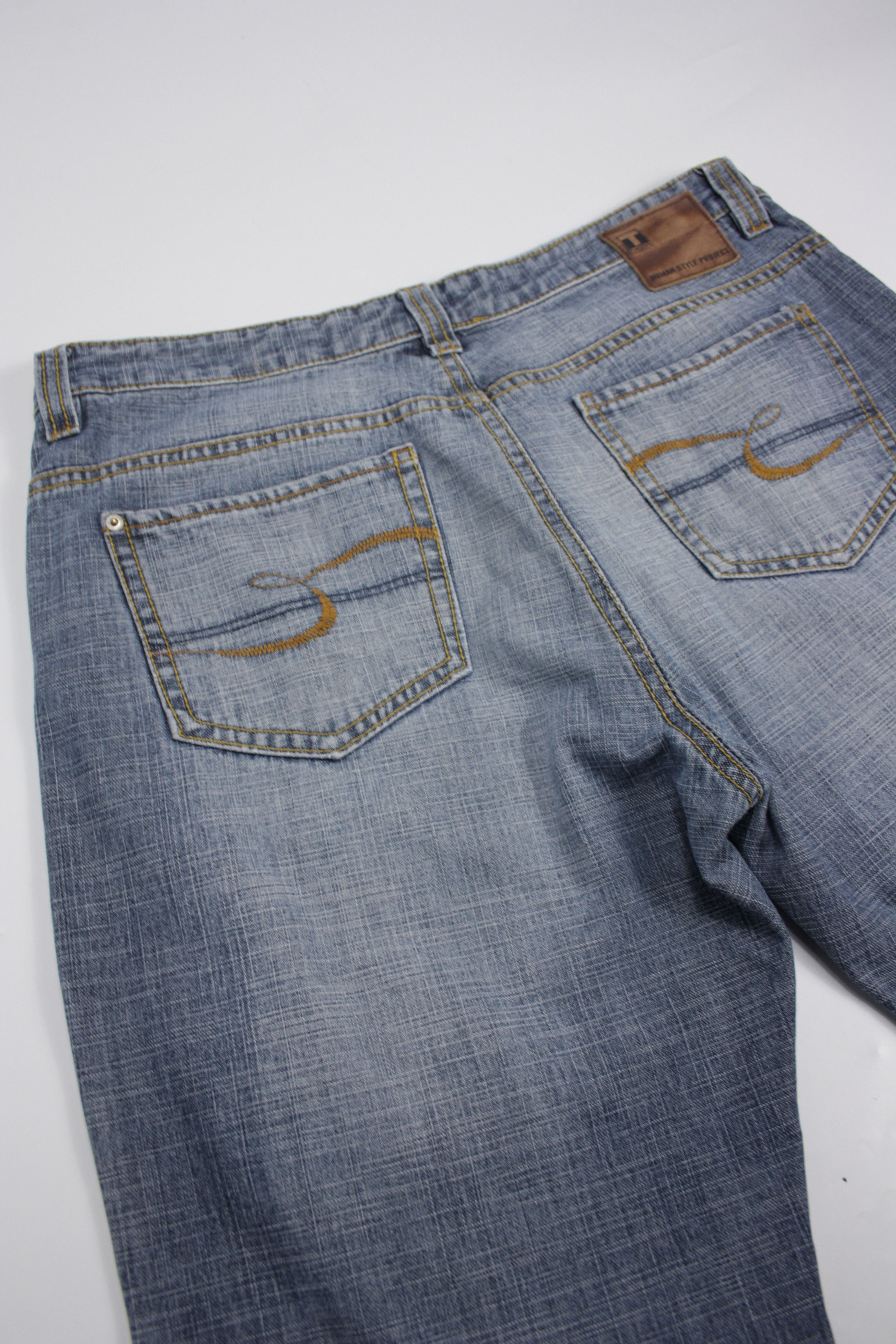 Vintage Timezone Y2K Cesare Double Knee Wide Leg Straight Jeans Size US 38 / EU 54 - 11 Thumbnail