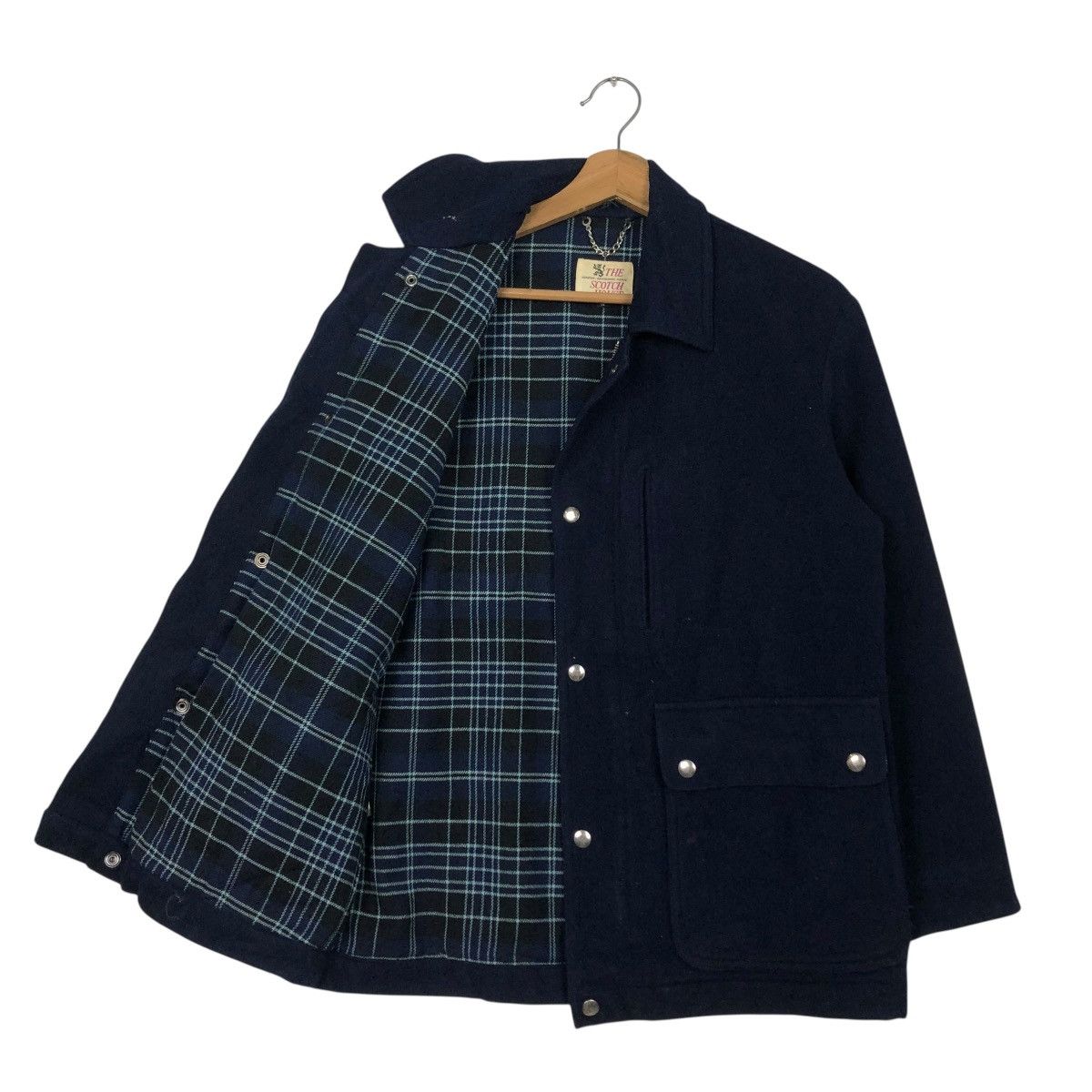 Japanese Brand WOOL HUNTING BLANKET JACKET TARTAN SCOTCH HOUSE ISSEY MIYAKE Size US S / EU 44-46 / 1 - 1 Thumbnail