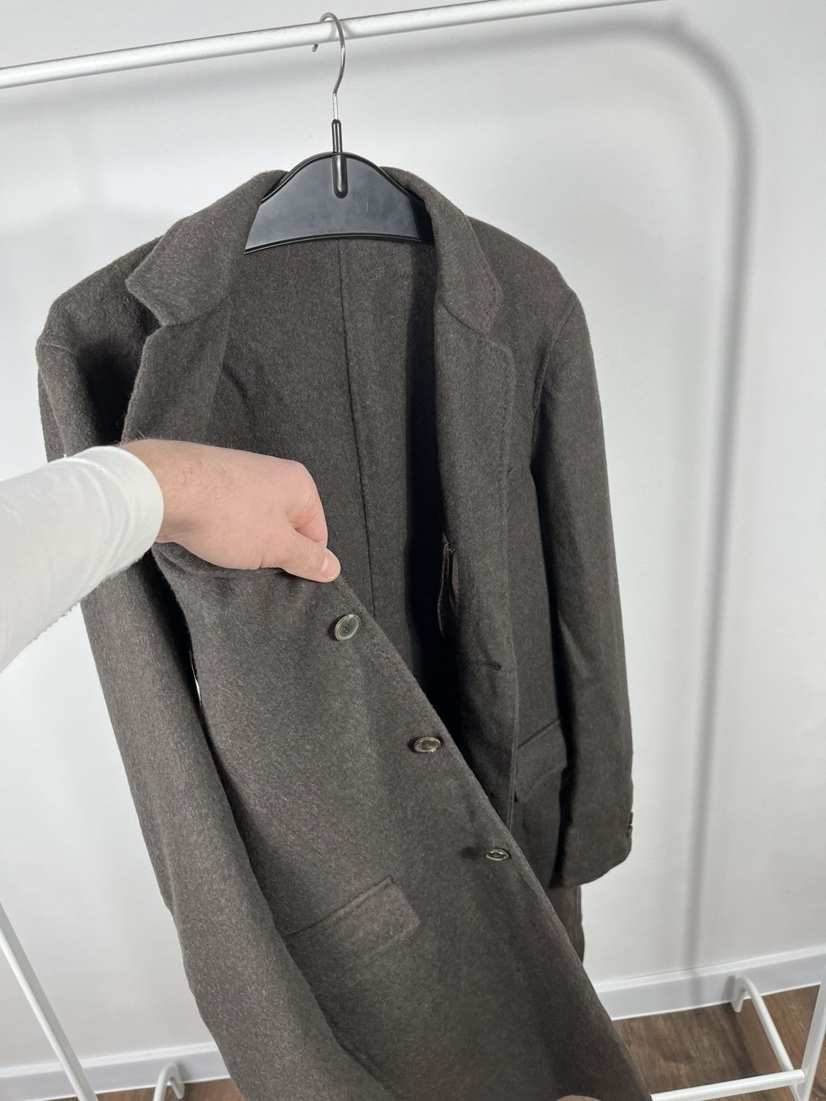 Other I Venturini Women’s Wool Coat Brown Made in Italy Size L / US 10 / IT 46 - 7 Thumbnail