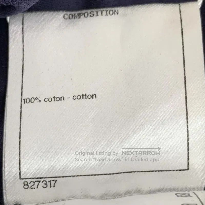 Chanel Chanel Purple Cotton T-Shirt with Logo . Size XS / US 0-2 / IT 36-38 - 7 Thumbnail