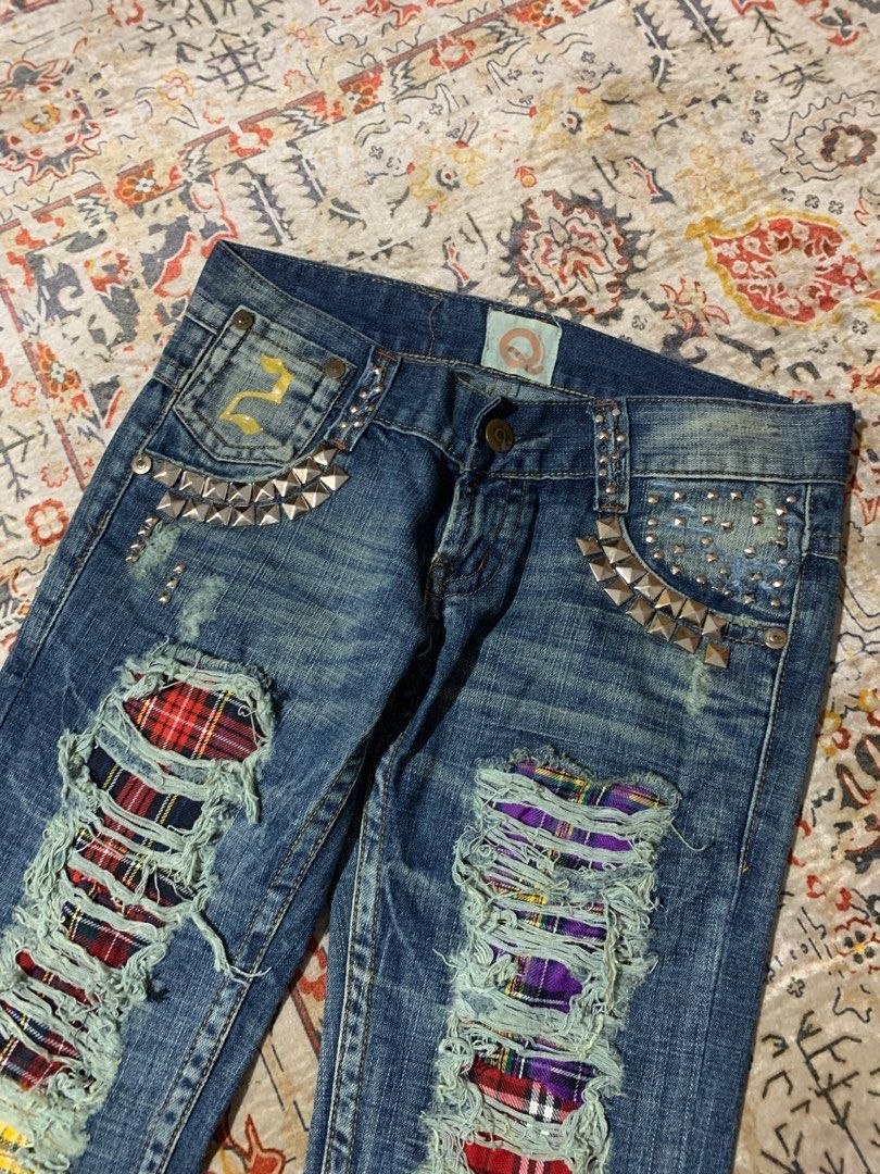 20471120 × Beauty Beast × Hysteric Glamour Japanese ripped studded punk seditionaries style Size US 30 / EU 46 - 3 Thumbnail