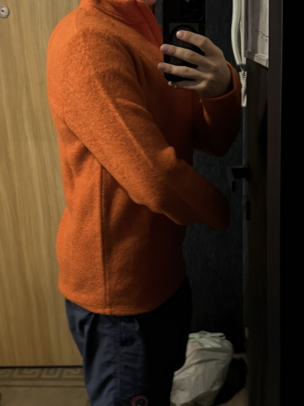 Yves Saint Laurent Wool YSL Sweatshirt 1/4 Quarter Zip Orange Soft Sweater 90s Size US S / EU 44-46 / 1 - 24 Thumbnail