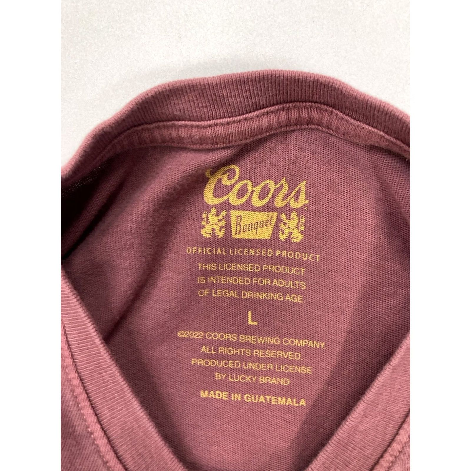 Vintage Coors Graphic T-shirt Men L Red Short Sleeve Vintage Logo Beer Retro Size US L / EU 52-54 / 3 - 5 Thumbnail