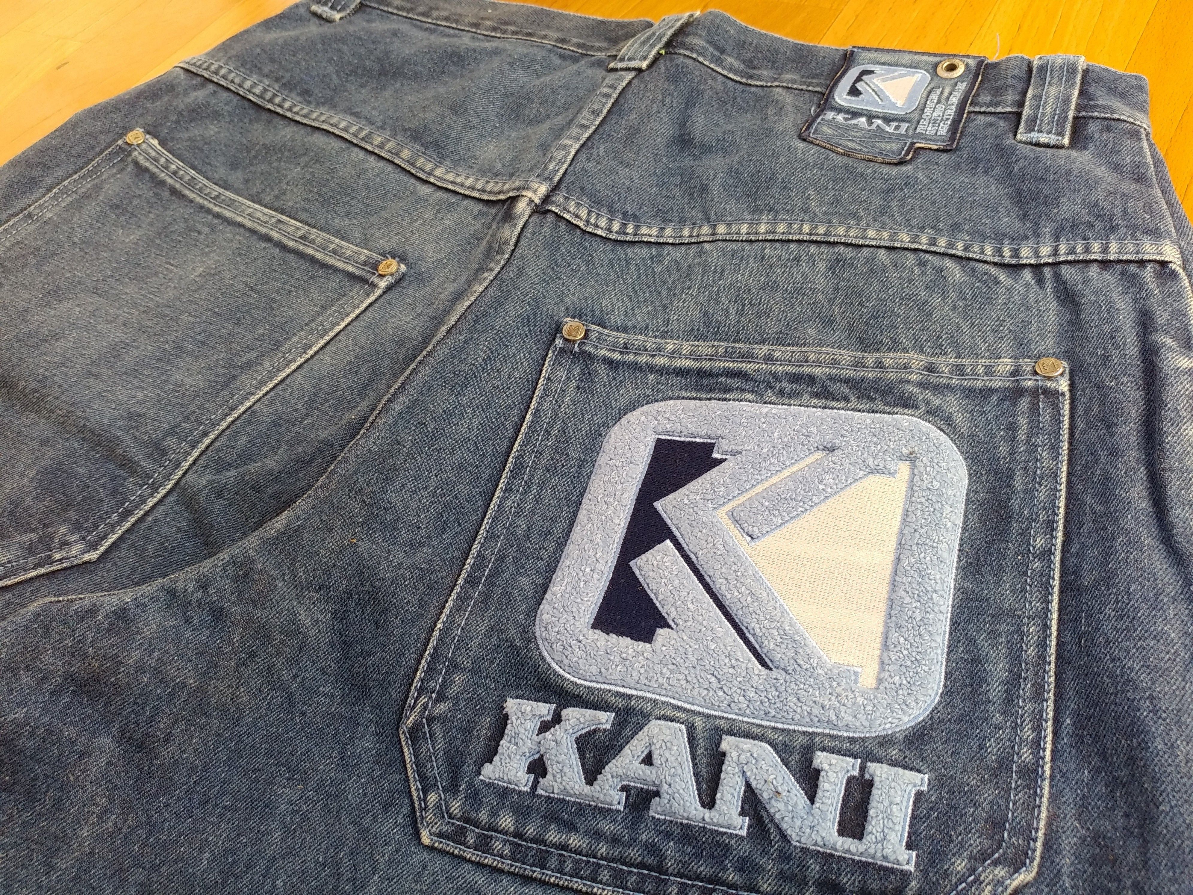 Karl Kani KARL KANI shorts, vintage hip hop baggy jeans, 90s size W 32 Size US 32 / EU 48 - 7 Thumbnail