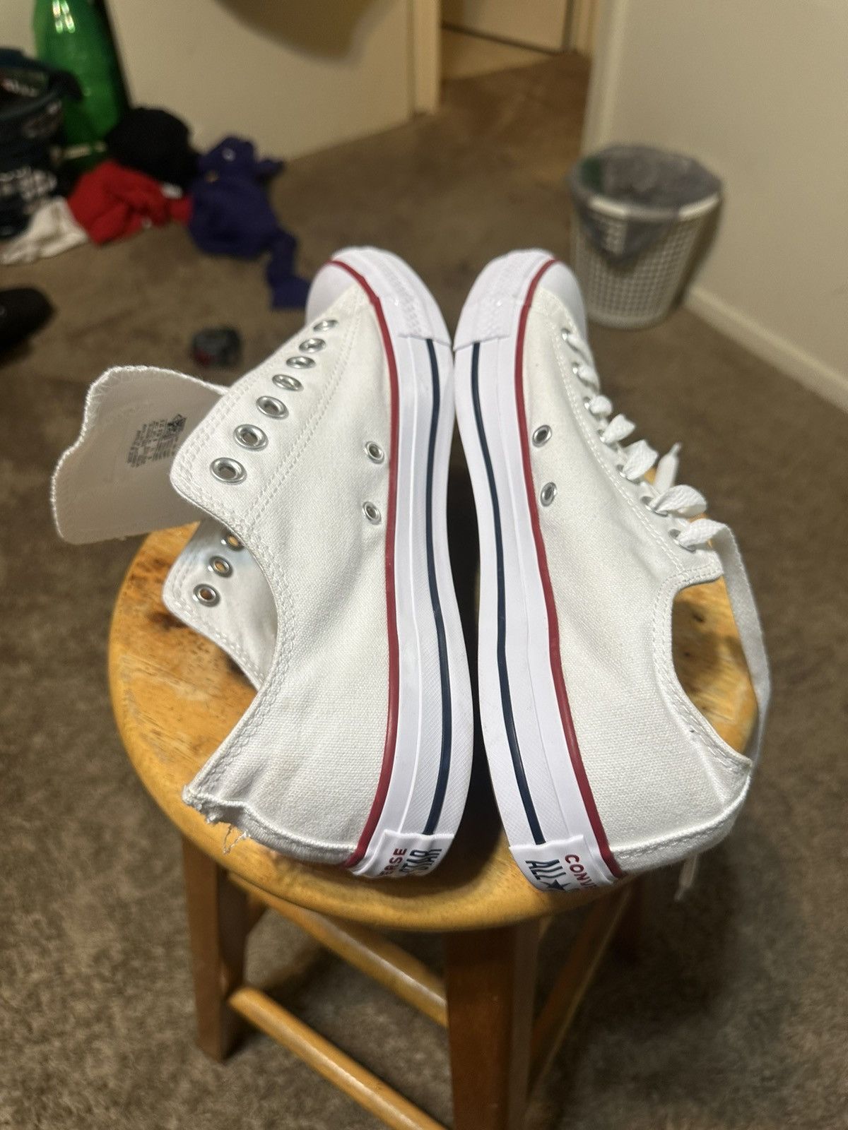 Converse Vintage Converse all-stars “triple white” 00s size 9 Size US 9 / EU 42 - 6 Thumbnail