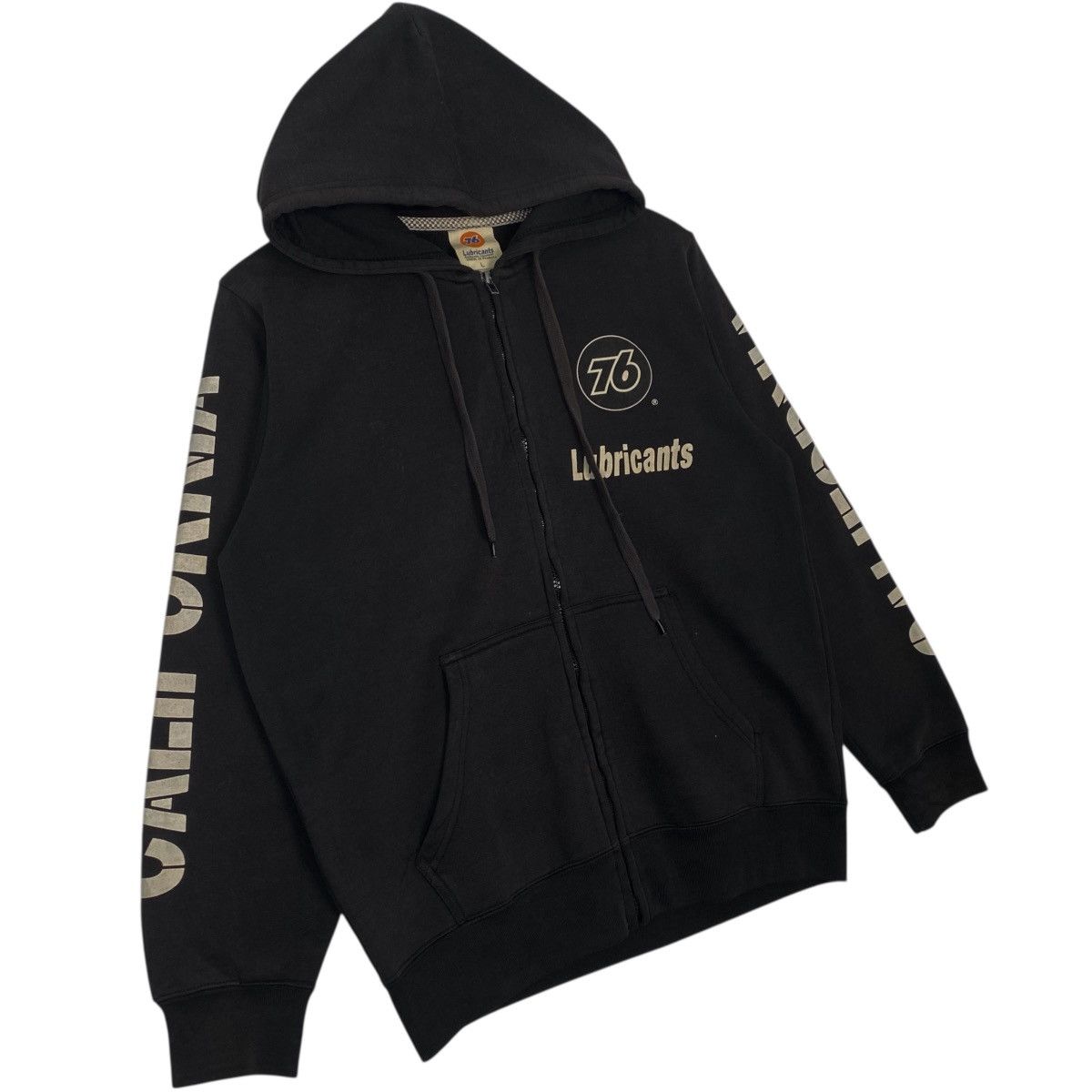 Vintage Vintage 76 Lubricants Hoodie Sweater Big Printed Black SizeL Size US L / EU 52-54 / 3 - 3 Thumbnail