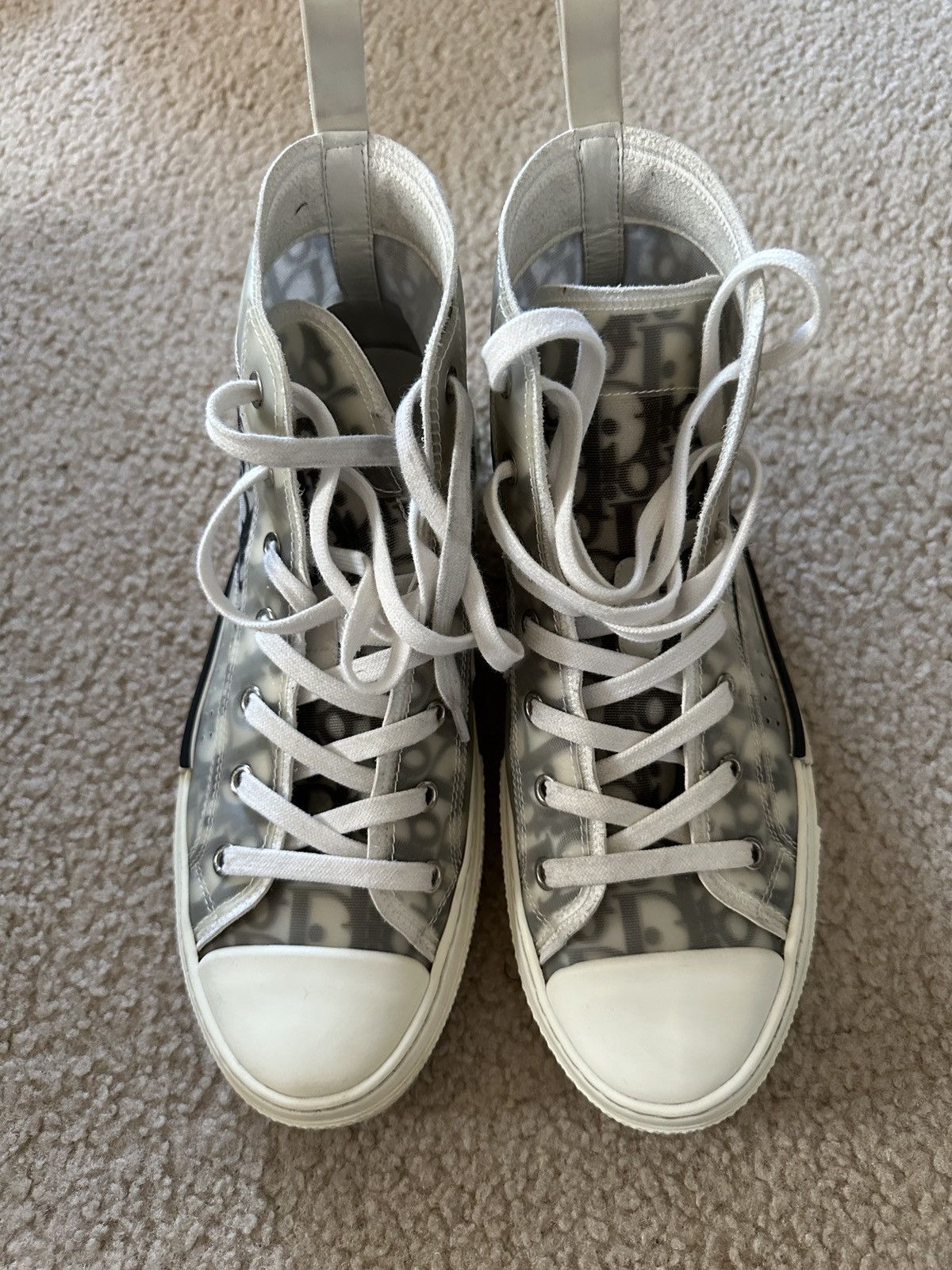 Dior Dior b23 high top Oblique Canvas sneakers size eu 40 us 8 Size US 8 / EU 41 - 8 Thumbnail