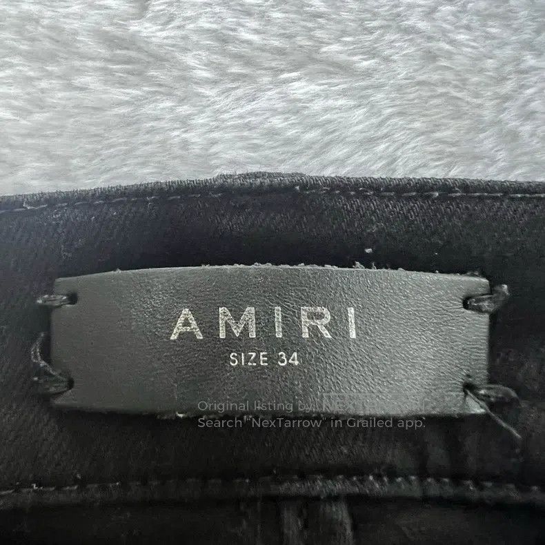 Amiri Amiri Size 34 Black ripped slim jeans Size US 34 / EU 50 - 3 Thumbnail