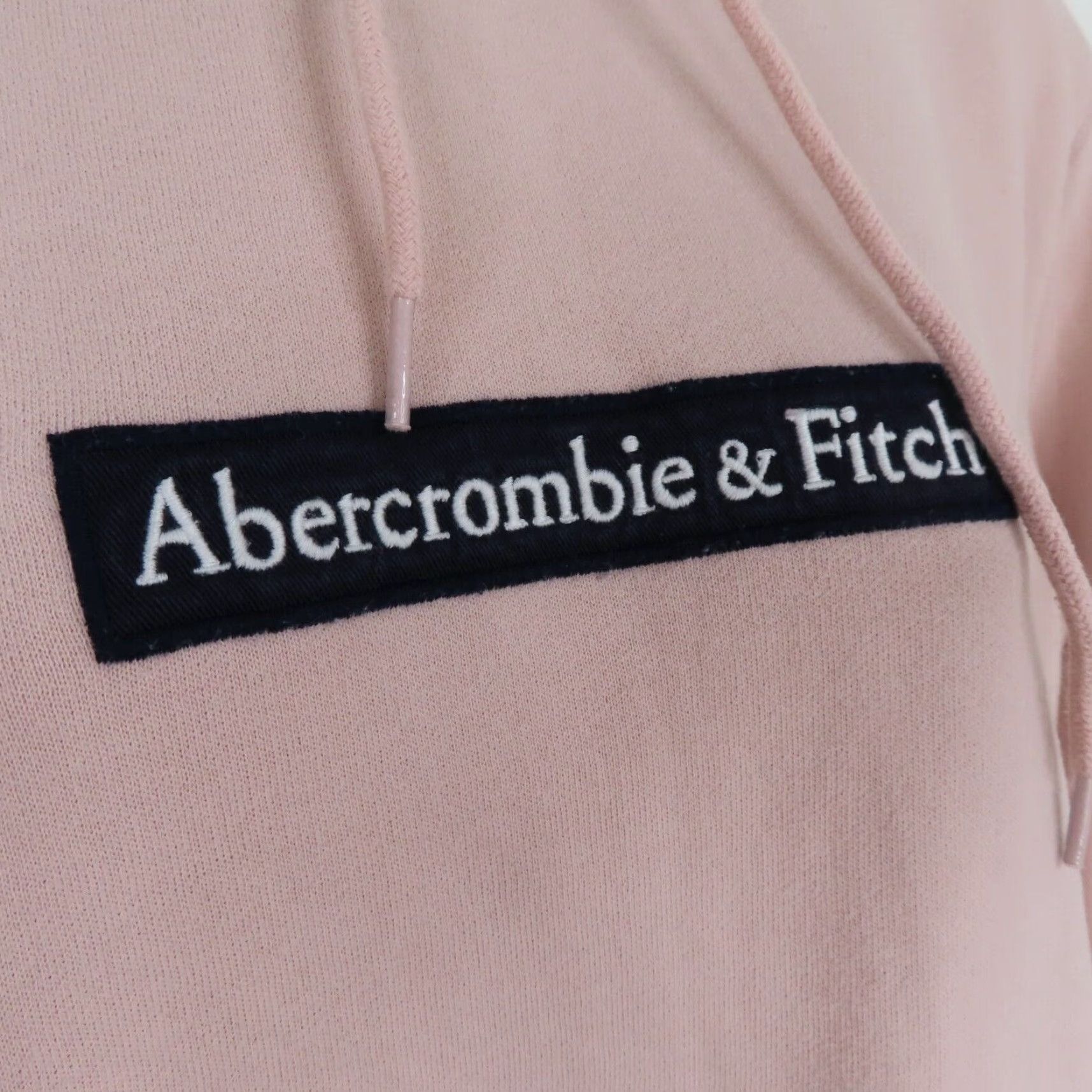 Abercrombie & Fitch Abercrombie & Fitch Hoodie Mens Small Embroidered Logo Pullover Hood Dusty Pink Size US S / EU 44-46 / 1 - 2 Thumbnail