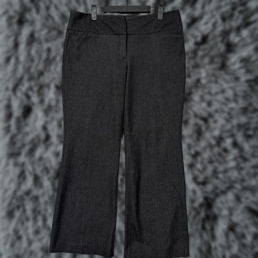 Express Express Design Studio Editor Dress Pants Womens 10R Black Bootcut Corporate Goth Size 32" / US 10 / IT 46 - 1 Thumbnail