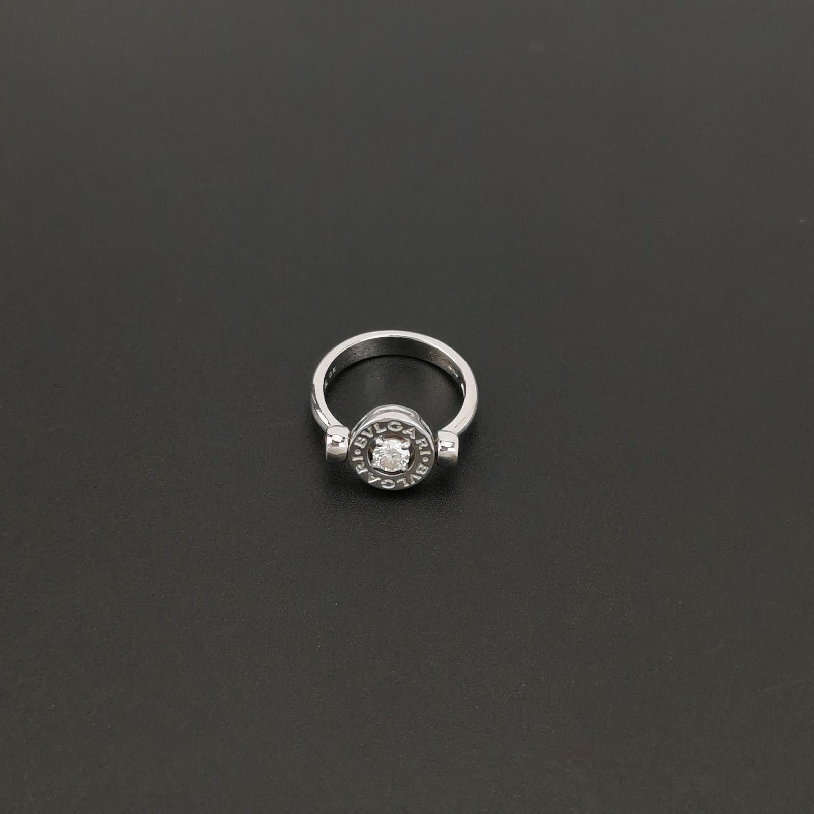 Bvlgari Bvlgari Bvlgari Bvlgari 18K white gold diamond double logo Size ONE SIZE - 5 Thumbnail