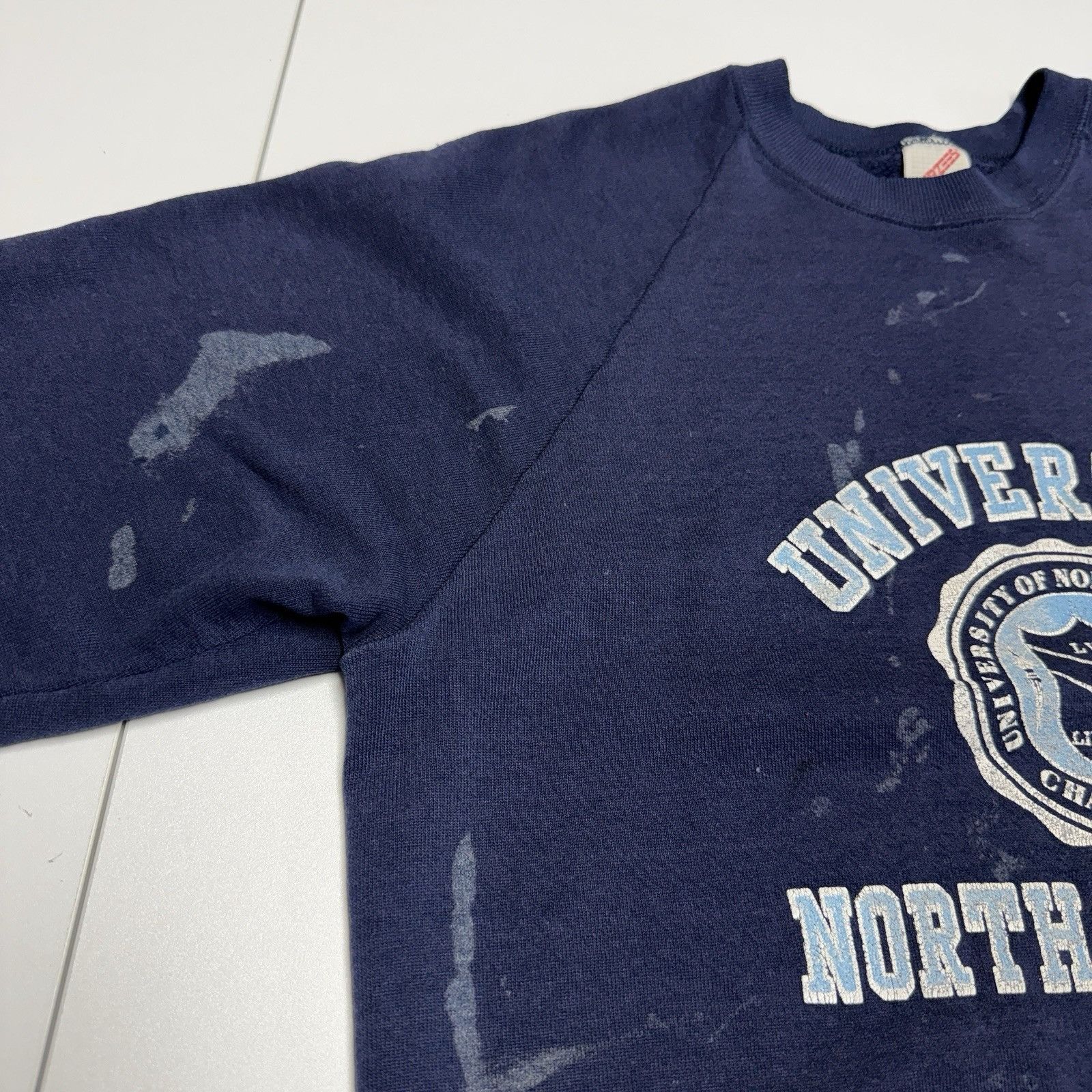 Vintage Vintage 80s North Carolina University Sweatshirt Jerzees XL Size US XL / EU 56 / 4 - 4 Thumbnail