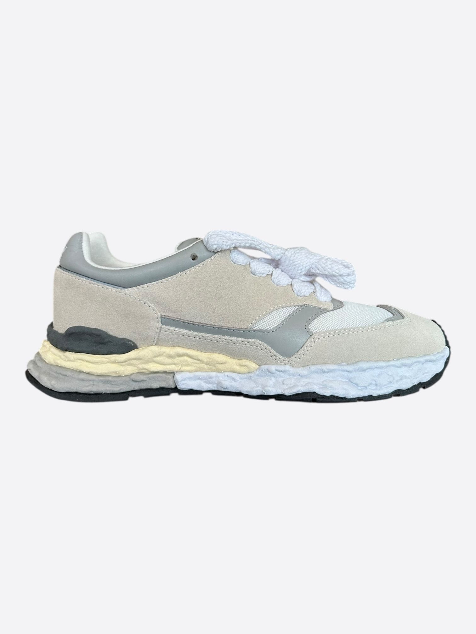 Maison MIHARA YASUHIRO Maison Mihara Yasuhiro Beige & Grey George Sneakers Size US 11 / EU 44 - 1 Thumbnail
