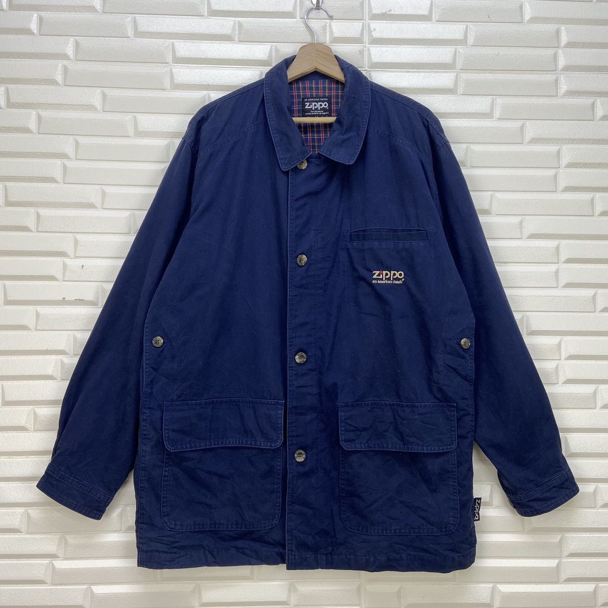 image of American Classics x Zippo An American Classic Zippo Jacket in Navy Blue, Men's (Size Large)
