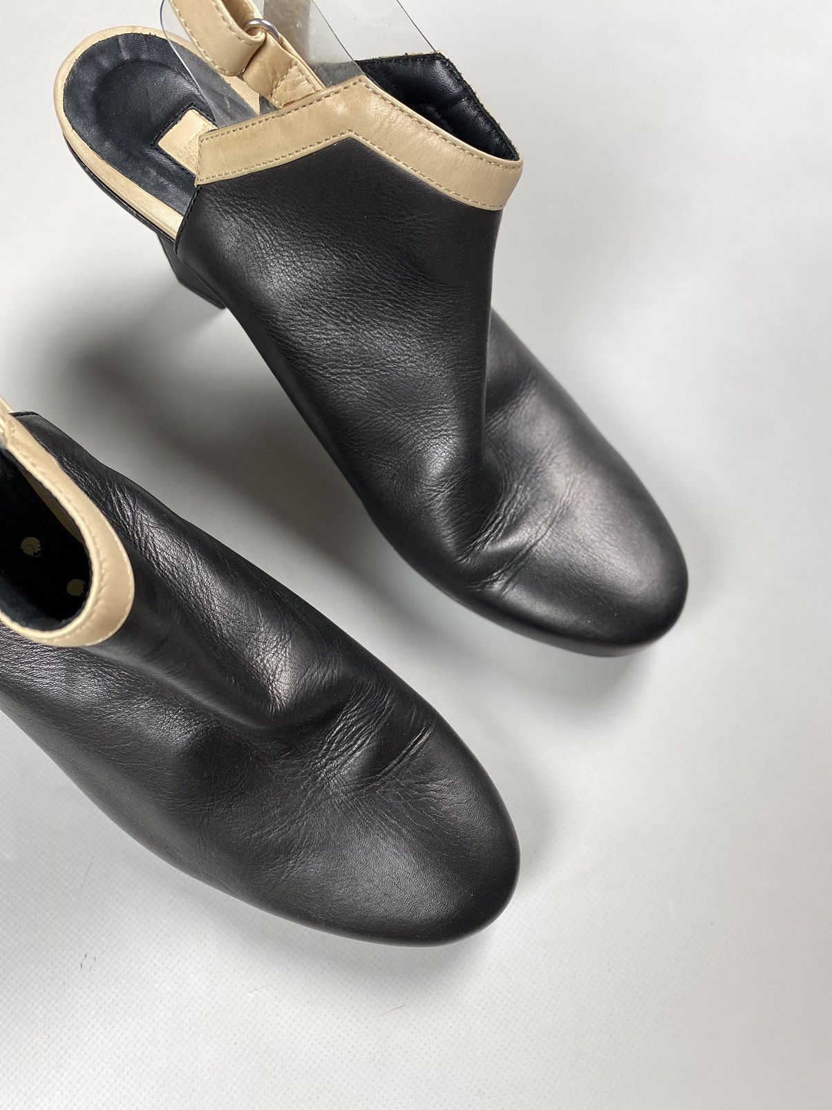Marithe + Francois Girbaud Marithe Francois Girbaud avant-garde leather heels boots Size US 11 / IT 41 - 6 Thumbnail