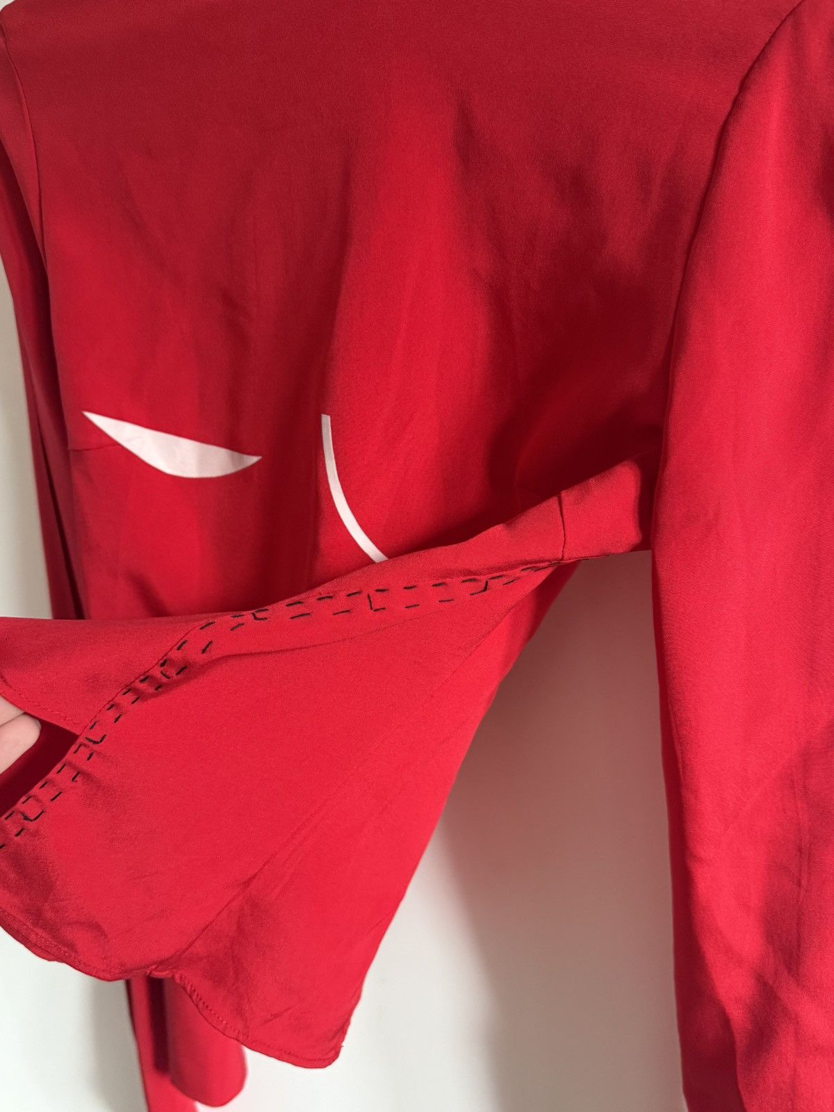 Other Moonstop Red Corset-Style Blouse Size M / US 6-8 / IT 42-44 - 3 Thumbnail