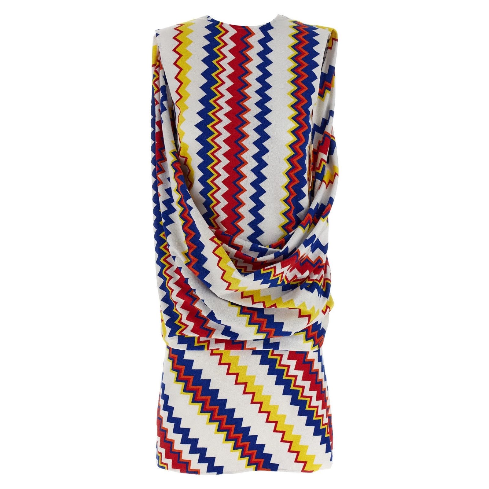 Missoni MISSONI Peplos Multicolor Pattern Dress New & Authentic (Wom Size S / US 4 / IT 40 - 1 Thumbnail