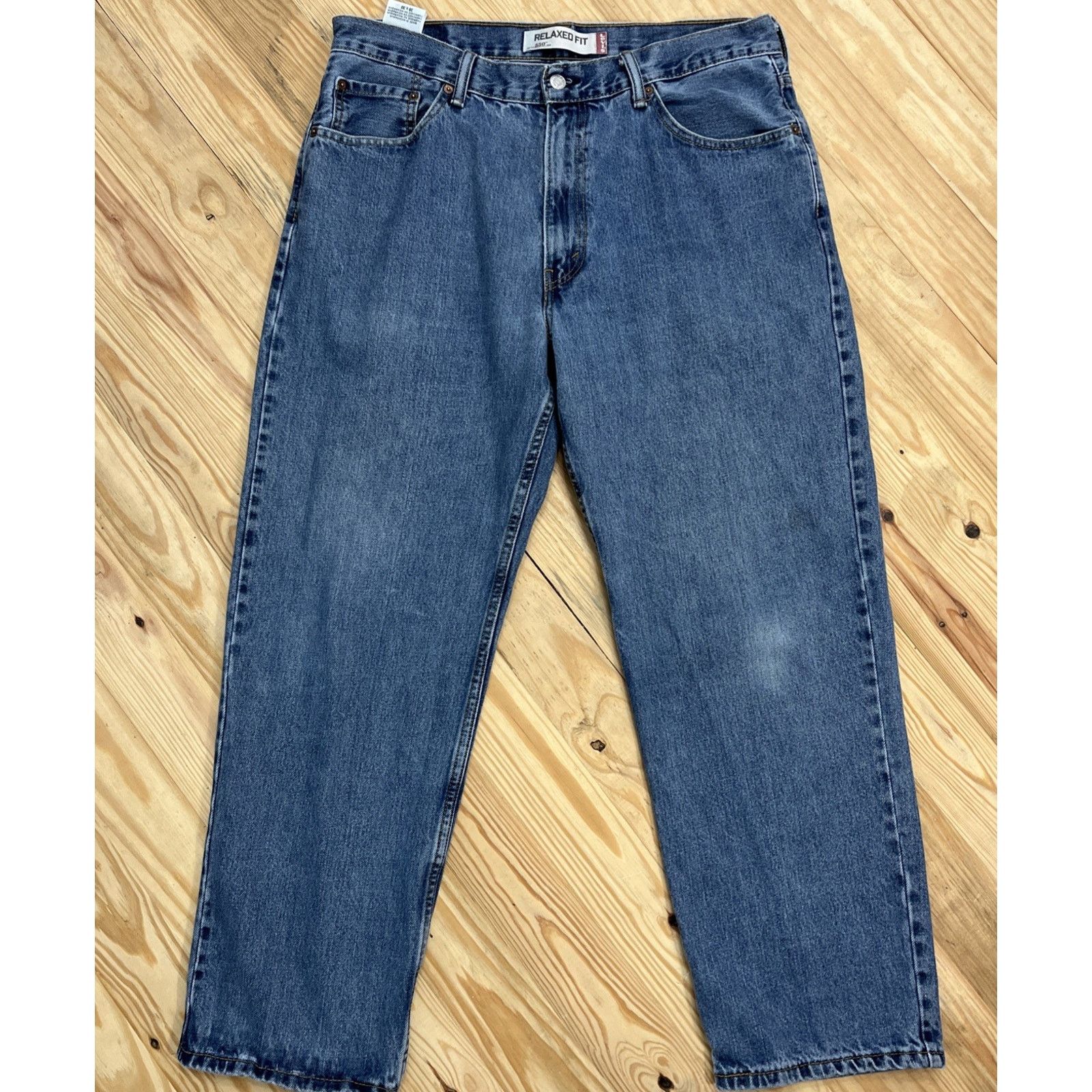 Levi's vtg Levi’s 550 Jeans Mens 36x30 Baggy Blue Wash Distressed Size US 36 / EU 52 - 1 Thumbnail