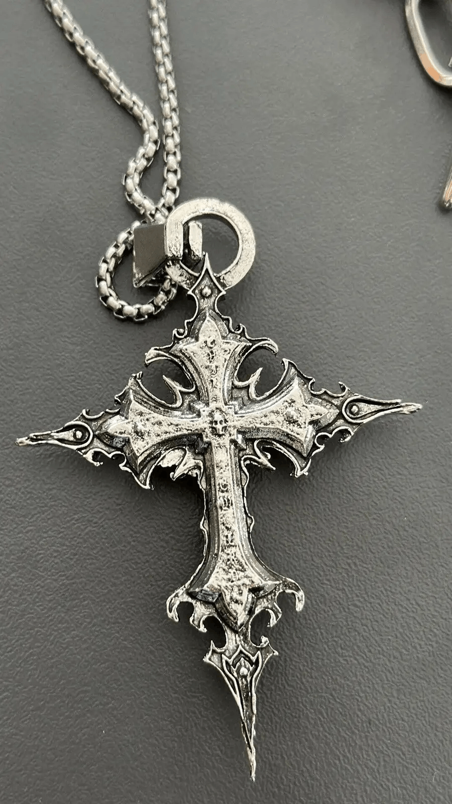 Vintage Cross Pendant Good Friday Necklace Size ONE SIZE - 2 Thumbnail