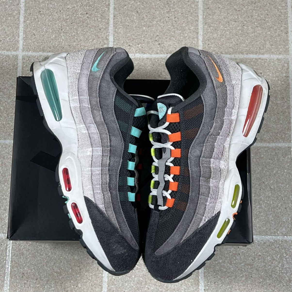 Nike Nike Air Max 95 Big Bubble PRM Greedy Size 11.5 Multi Color Size US 11.5 / EU 44-45 - 1 Thumbnail