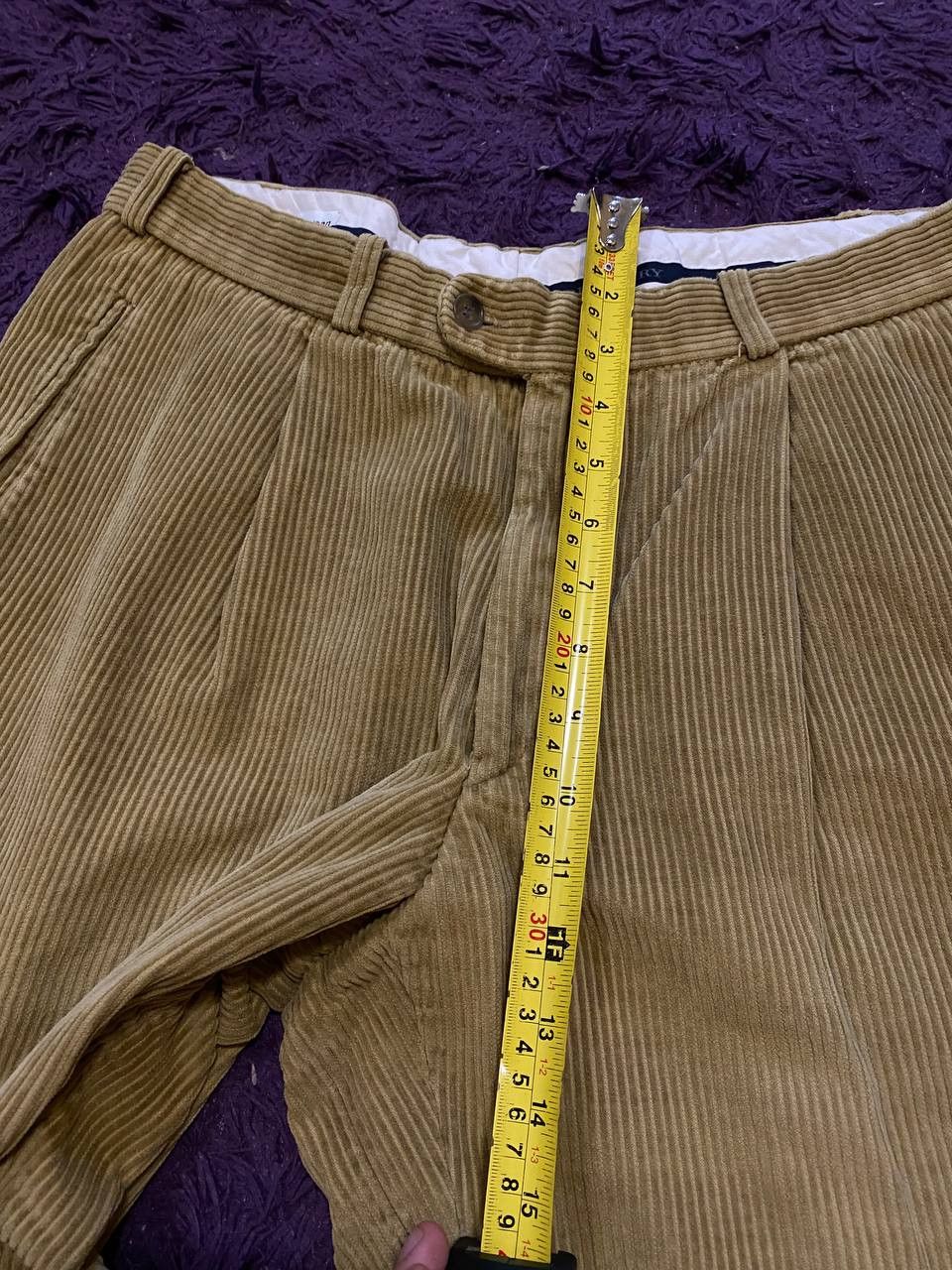 Burberry Vintage Casual Pants beige Burberry luxury super 120's Y2K Size US 33 - 10 Thumbnail