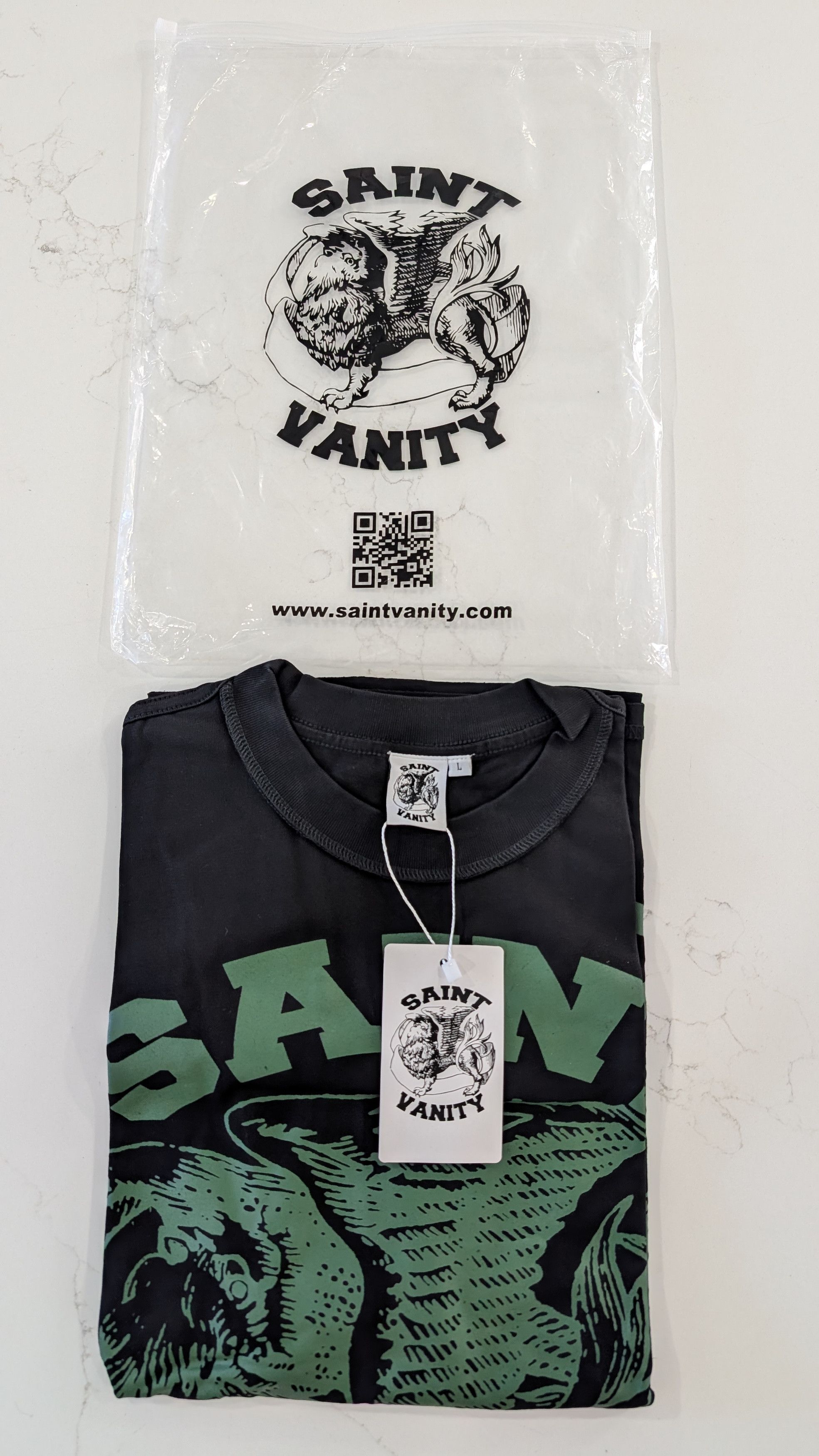 Saint Vanity Saint Vanity Griffin Logo T-Shirt Black Size L Size US L / EU 52-54 / 3 - 6 Thumbnail