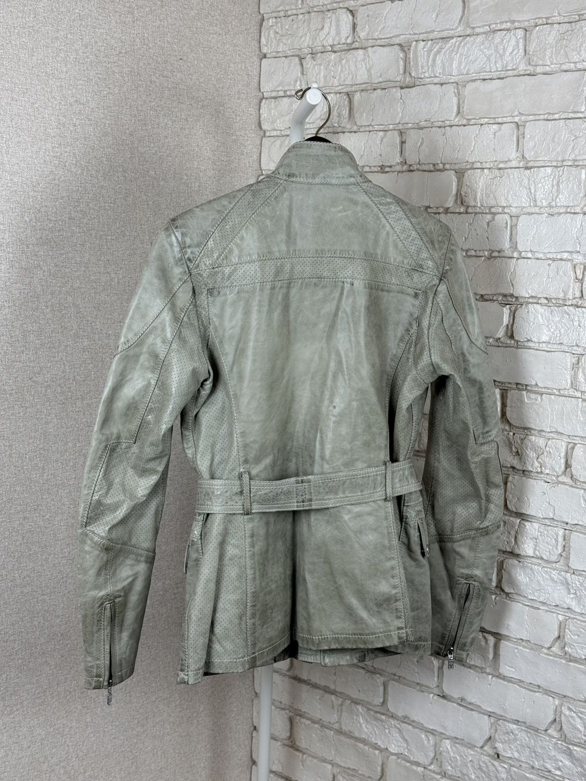 Belstaff Belstaff Trialmaster Gold Label Motorcycle Leather Jacket Size L / US 10 / IT 46 - 12 Thumbnail
