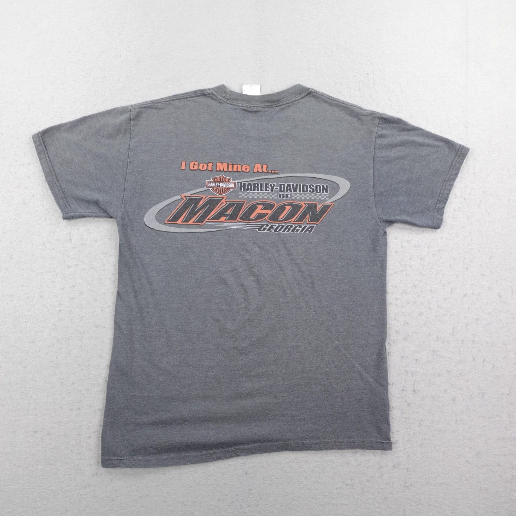 Harley Davidson Harley-Davidson Shirt Mens Medium Gray T-Shirt Biker Motorcycles Georgia Macon Cleveland? Size US M / EU 48-50 / 2 - 5 Thumbnail