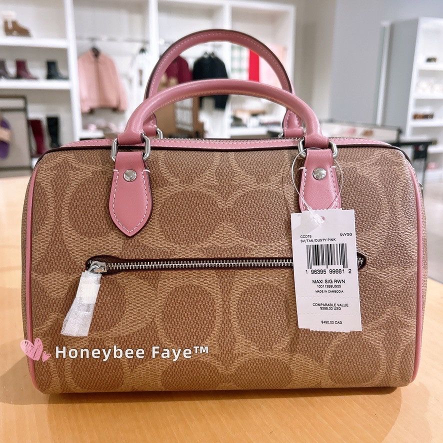 Rowan Satchel Bag In Maxi Signature Canvas CCD76