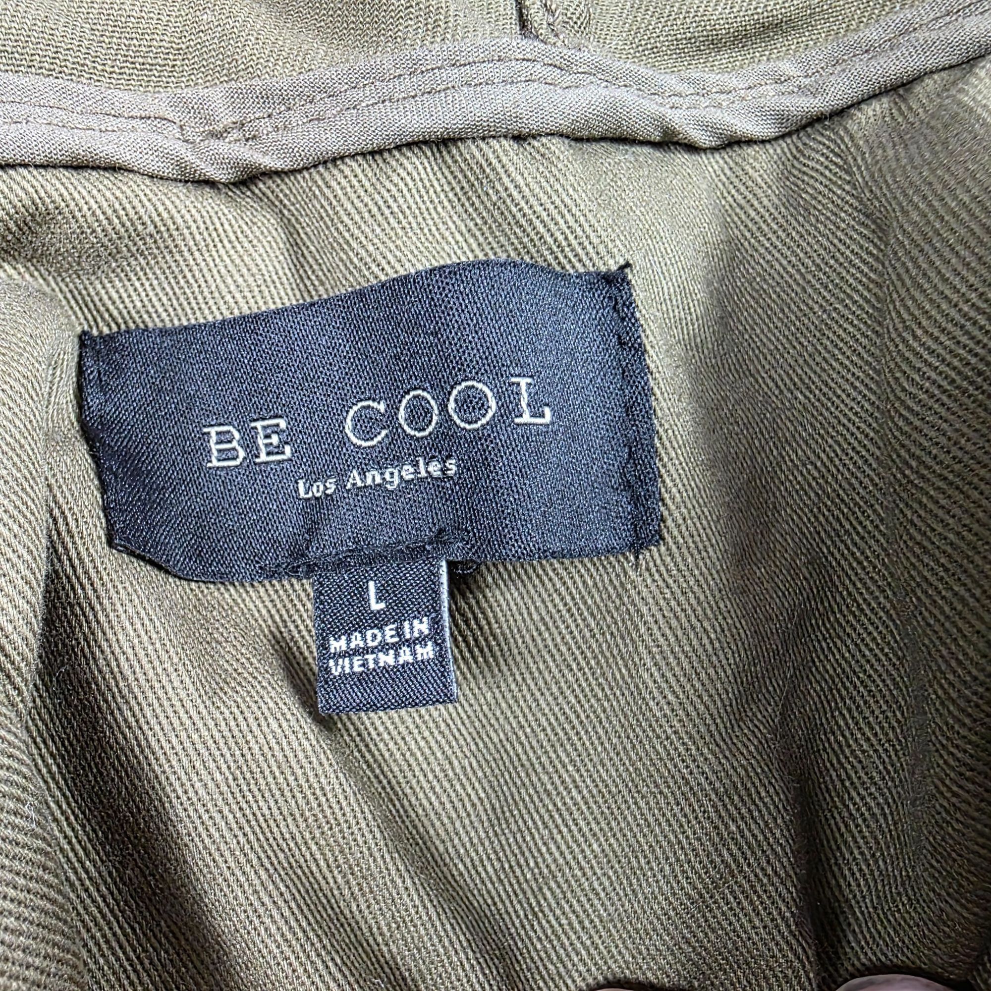 Other Be Cool Womens Size Large Green Hooded Military Style Jacket Size L / US 10 / IT 46 - 3 Thumbnail
