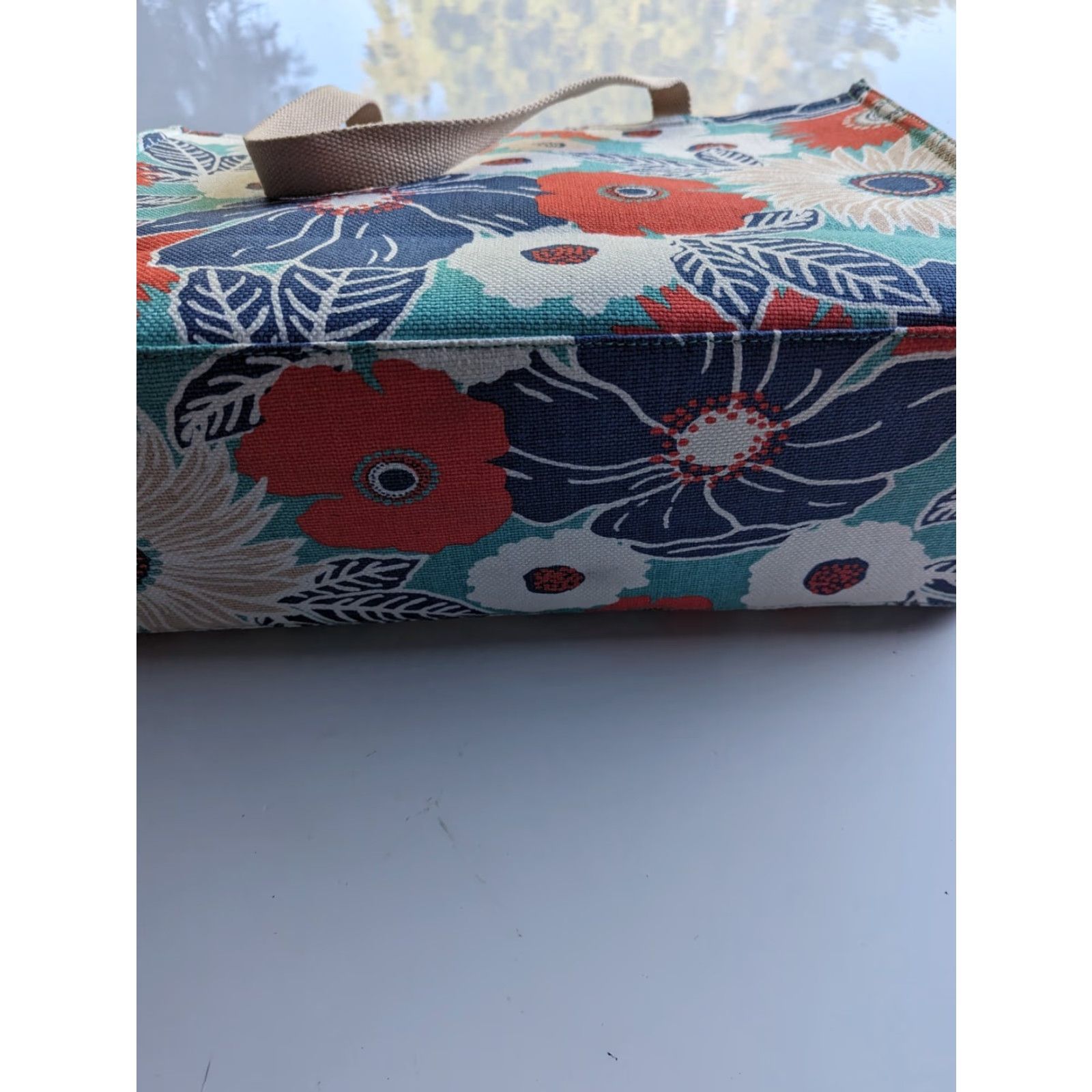 Market Spartina 449 Evelyn Canvas Market Tote Large Shoulder Bag Poppy Print Women Size ONE SIZE - 3 Thumbnail