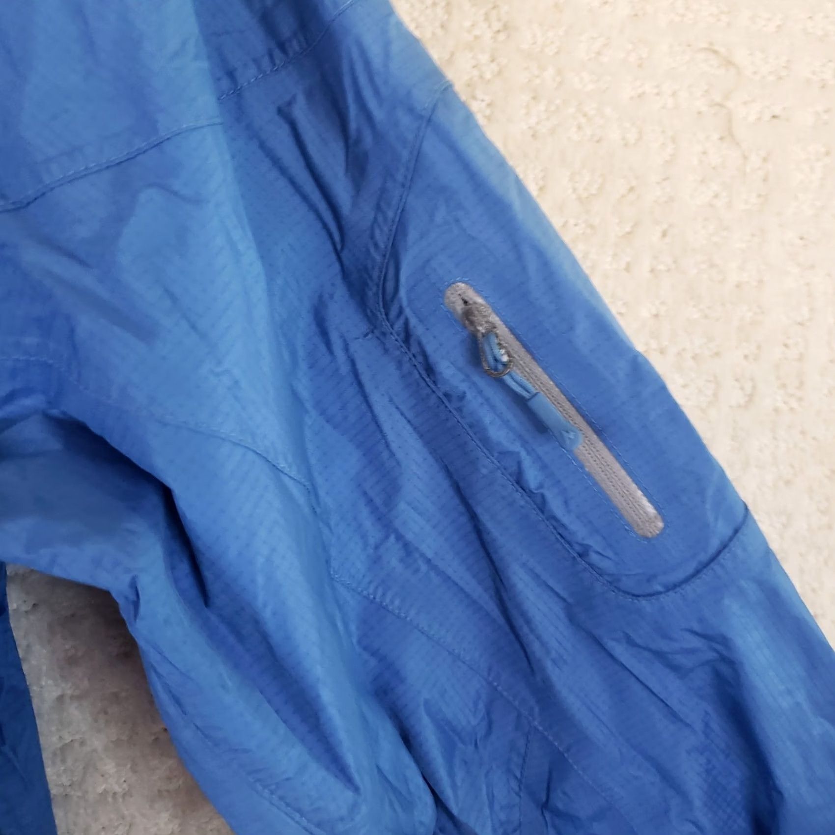 Marmot Marmot Wind Rain Jacket Women's M Blue Full Zip Hooded Neoprene Cuffs Windbreaker Rain Coat Casual Travel Size M / US 6-8 / IT 42-44 - 5 Thumbnail
