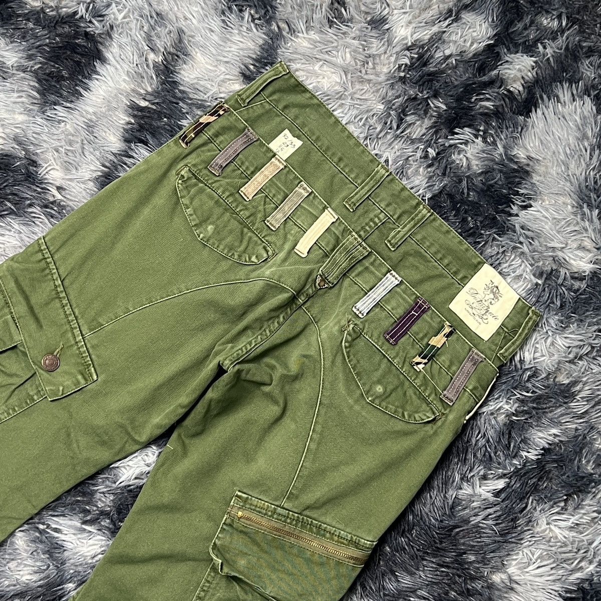 Japanese Brand Dominate Handcrafted Jeans Double Waist Cargo Pants Size US 32 / EU 48 - 6 Thumbnail