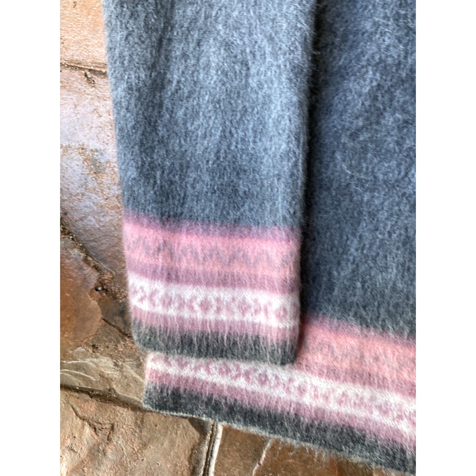Pinko Tejidos Aly Marka Alpaca Llama Novelty Print Sweater Women Small Pink Crew Neck Long Sleeve Size S / US 4 / IT 40 - 4 Thumbnail
