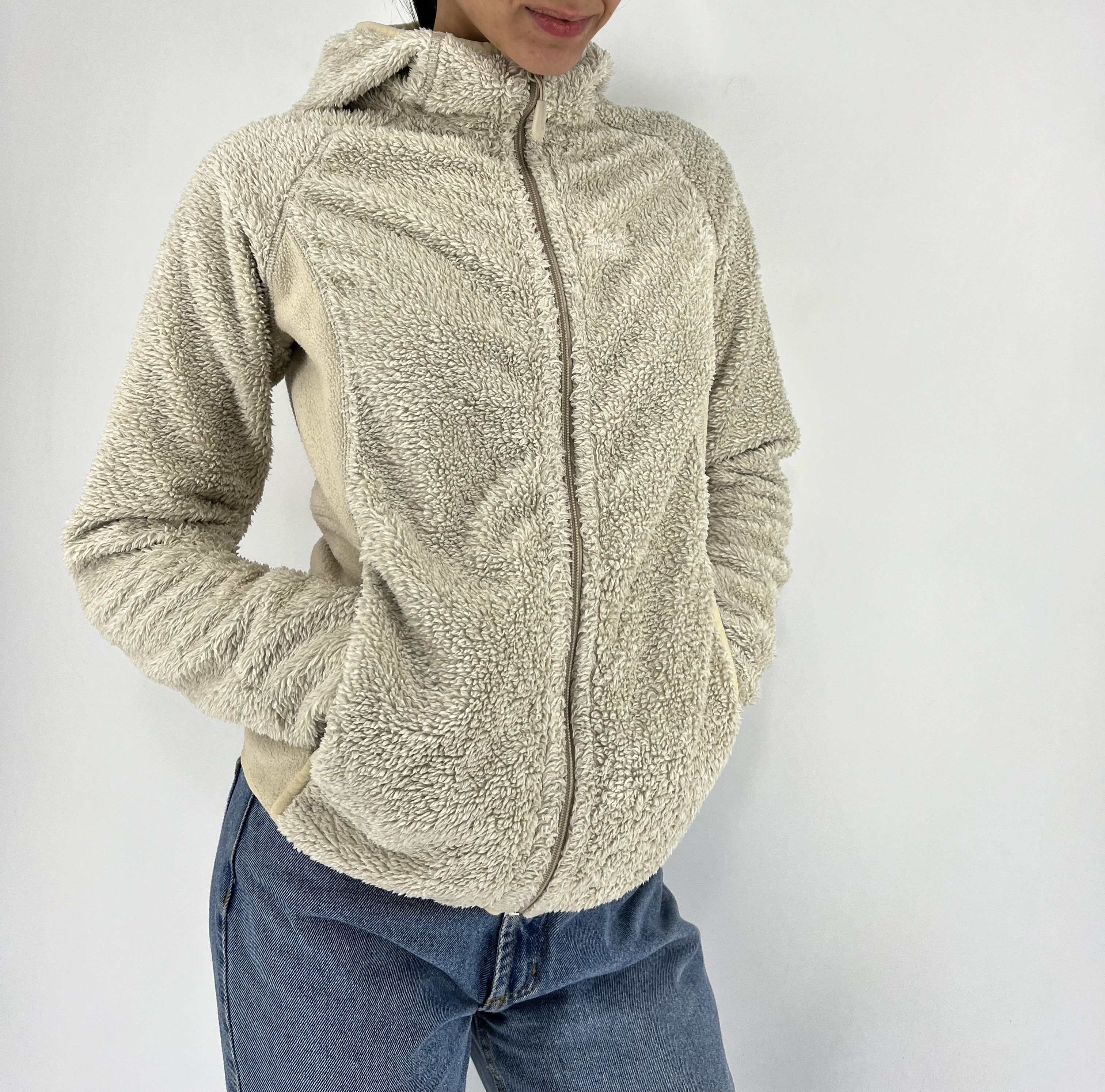Jack Wolfskin × Vintage Vintage Jack Wolfskin Big Paw Teddy Fleece Zip Hoodie Size S / US 4 / IT 40 - 6 Thumbnail