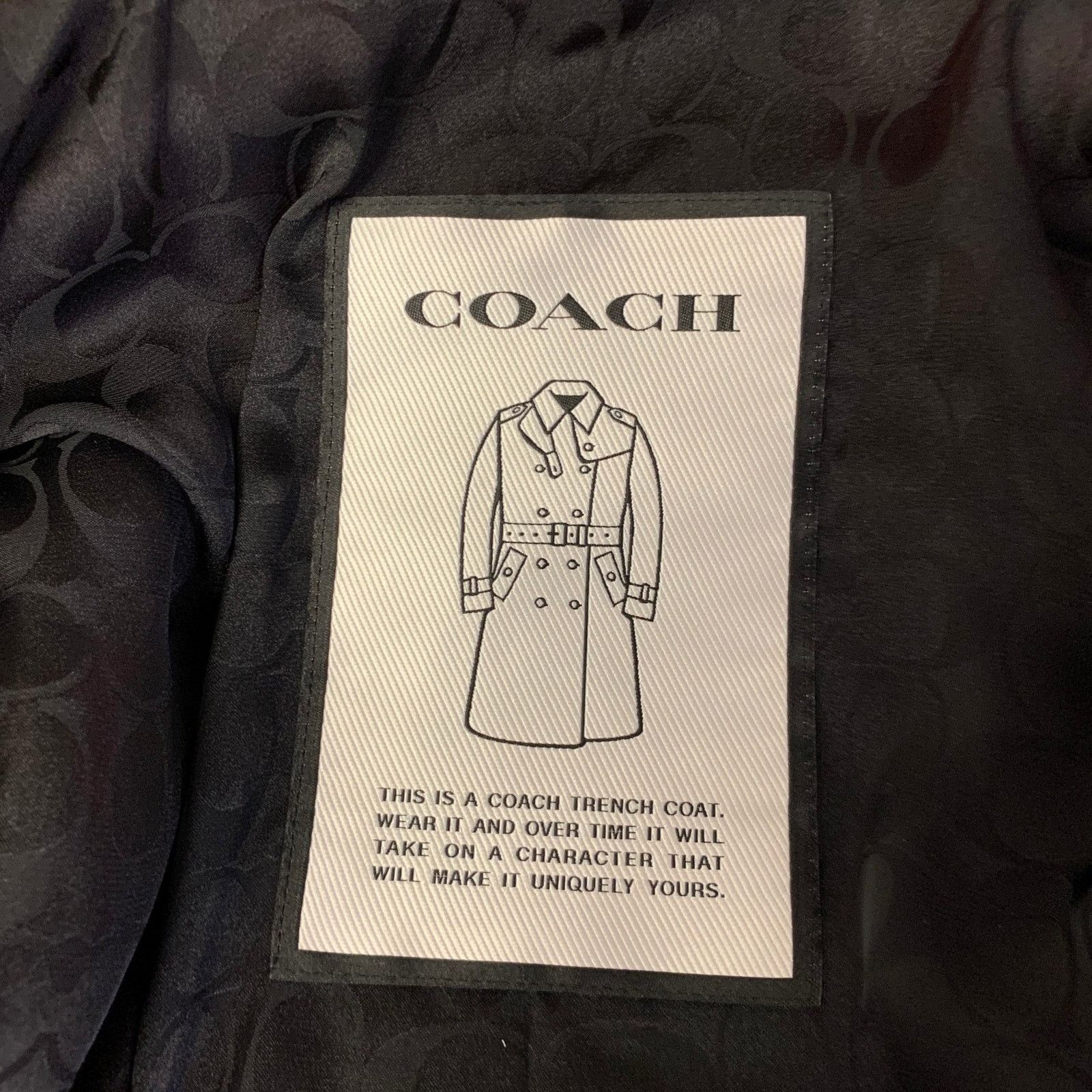 Coach M Orange Cotton Blend Leather Trim Double Breasted Coat Size M / US 6-8 / IT 42-44 - 4 Thumbnail