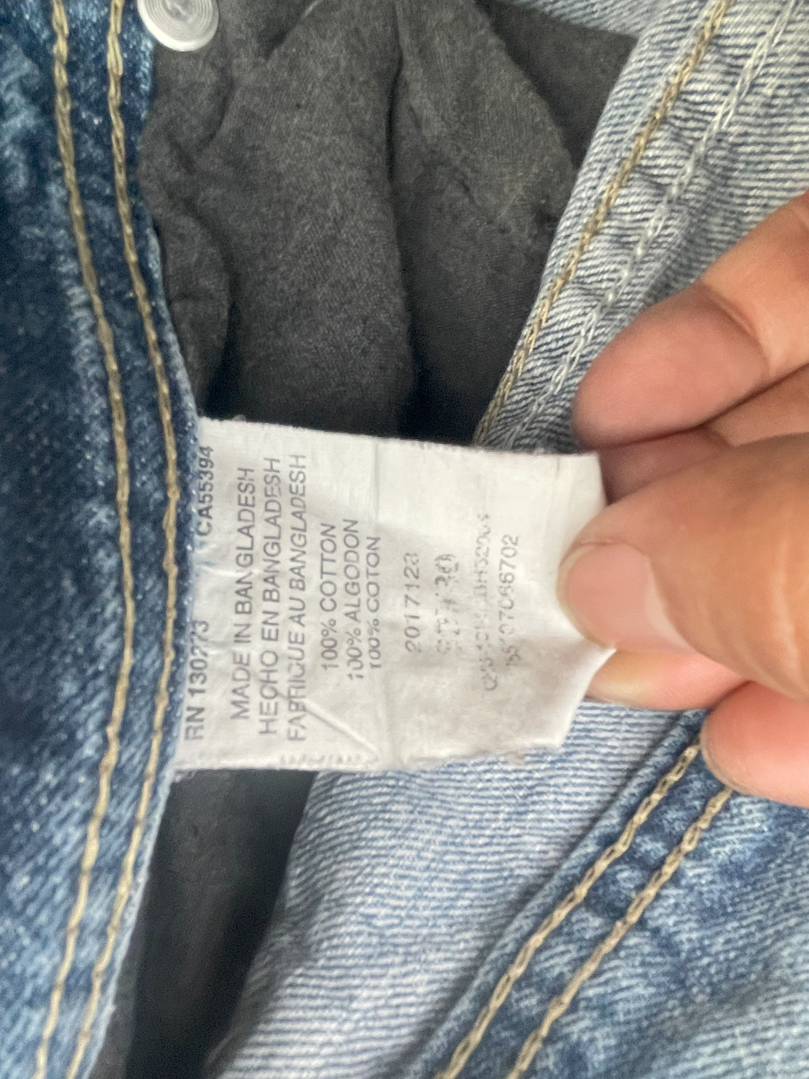 Lee Vintage Lee Dungarees Distresed Denim Size US 33 - 15 Thumbnail