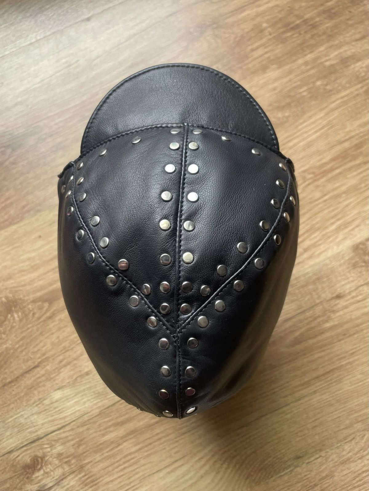 Loewe Loewe Leather Stud Biker Cap Size ONE SIZE - 2 Thumbnail