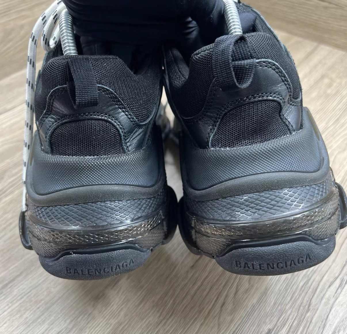 Balenciaga Balenciaga Triple S Black Dad Sneakers J41 Size US 7 / EU 40 - 5 Thumbnail