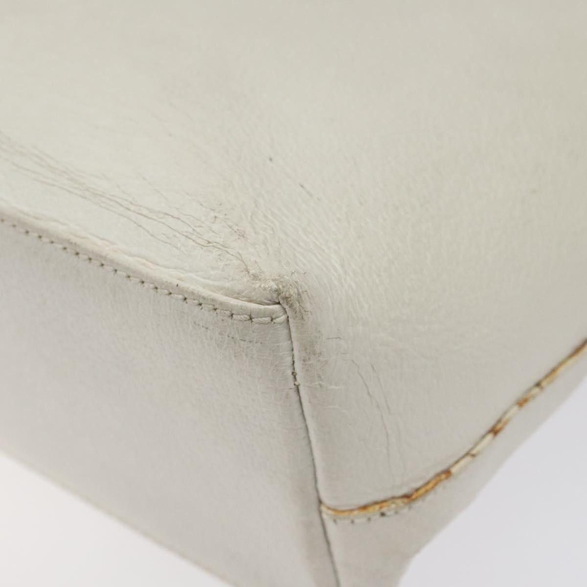 Gucci GUCCI Tote Bag Leather White Silver Size ONE SIZE - 12 Thumbnail