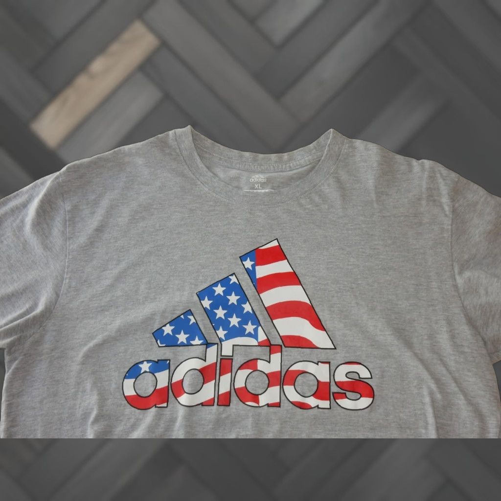 Adidas Adidas T Shirt XL Men Short Sleeve Gray Size US XL / EU 56 / 4 - 1 Thumbnail