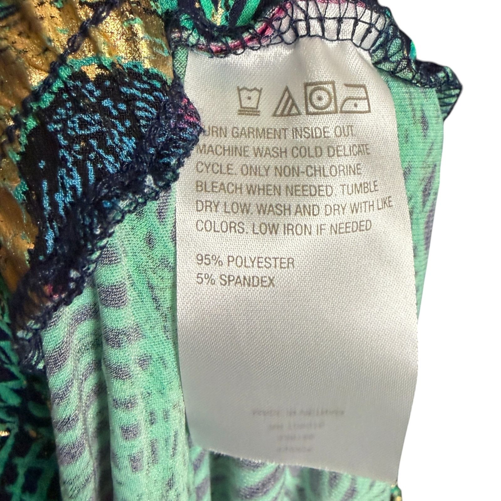 Other Iman Global Chic 2XP Peacock Pull-On Pants Petite Plus NWT Size 42" / US 20 - 8 Thumbnail