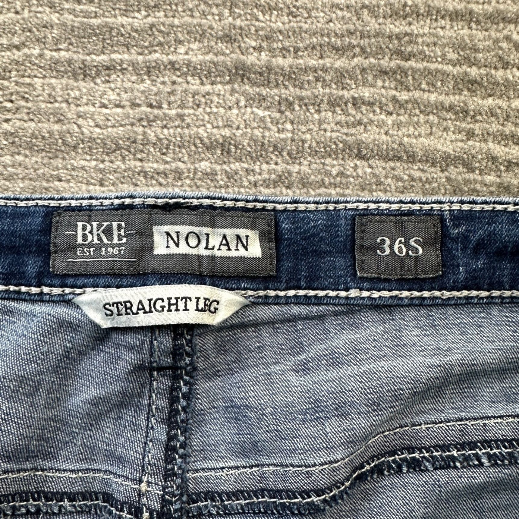 Vintage BKE Jeans Mens 36x30 Nolan Blue Denim Pants Ranchwear Cowboy Rodeo Size US 36 / EU 52 - 6 Thumbnail