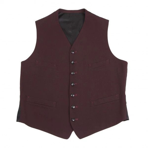 Yohji Yamamoto Yohji Yamamoto | 1993Aw Bordeaux Red Waistcoat -DMC Size US M / EU 48-50 / 2 - 1 Thumbnail