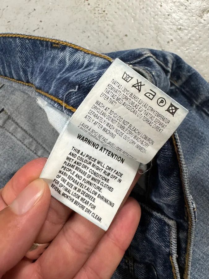 Acne Studios 2000s Acne Studios Vintage Blue Denim Jeans Size US 31 - 11 Thumbnail
